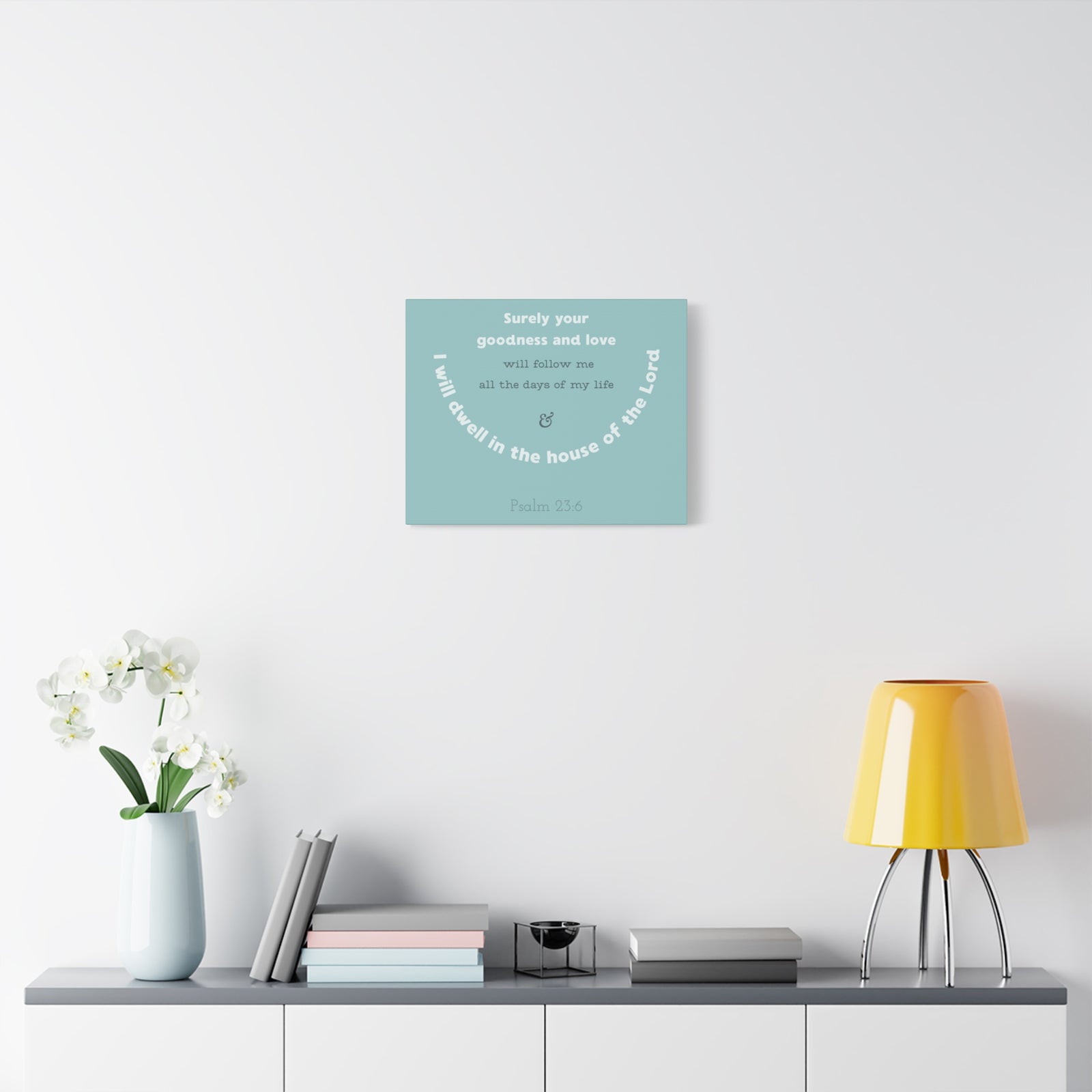 Scripture Walls Surely Your Goodness Psalm 23:6 Bible Verse Canvas Christian Wall Art Ready To Hang-Express Your Love Gifts