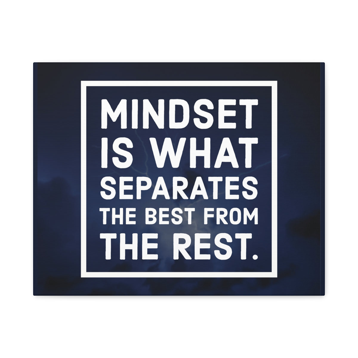 Inspirational Quote Canvas Mindset Is What Separates Wall Art Motivational Motto Inspiring Prints Artwork Decor Ready to Hang-Express Your Love Gifts