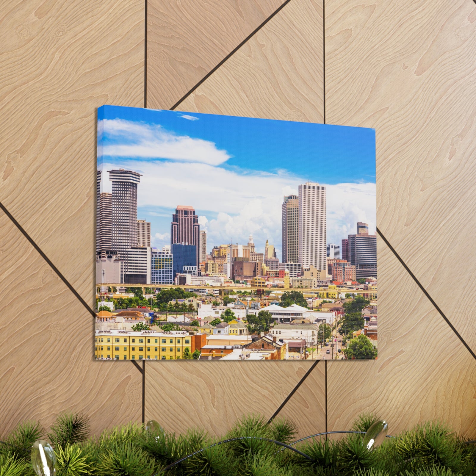 New Orleans Daytime Skyline Canvas Artwork High-Quality Breathtaking Stunning Cityscape for Home Decor Ready to Hang-Express Your Love Gifts