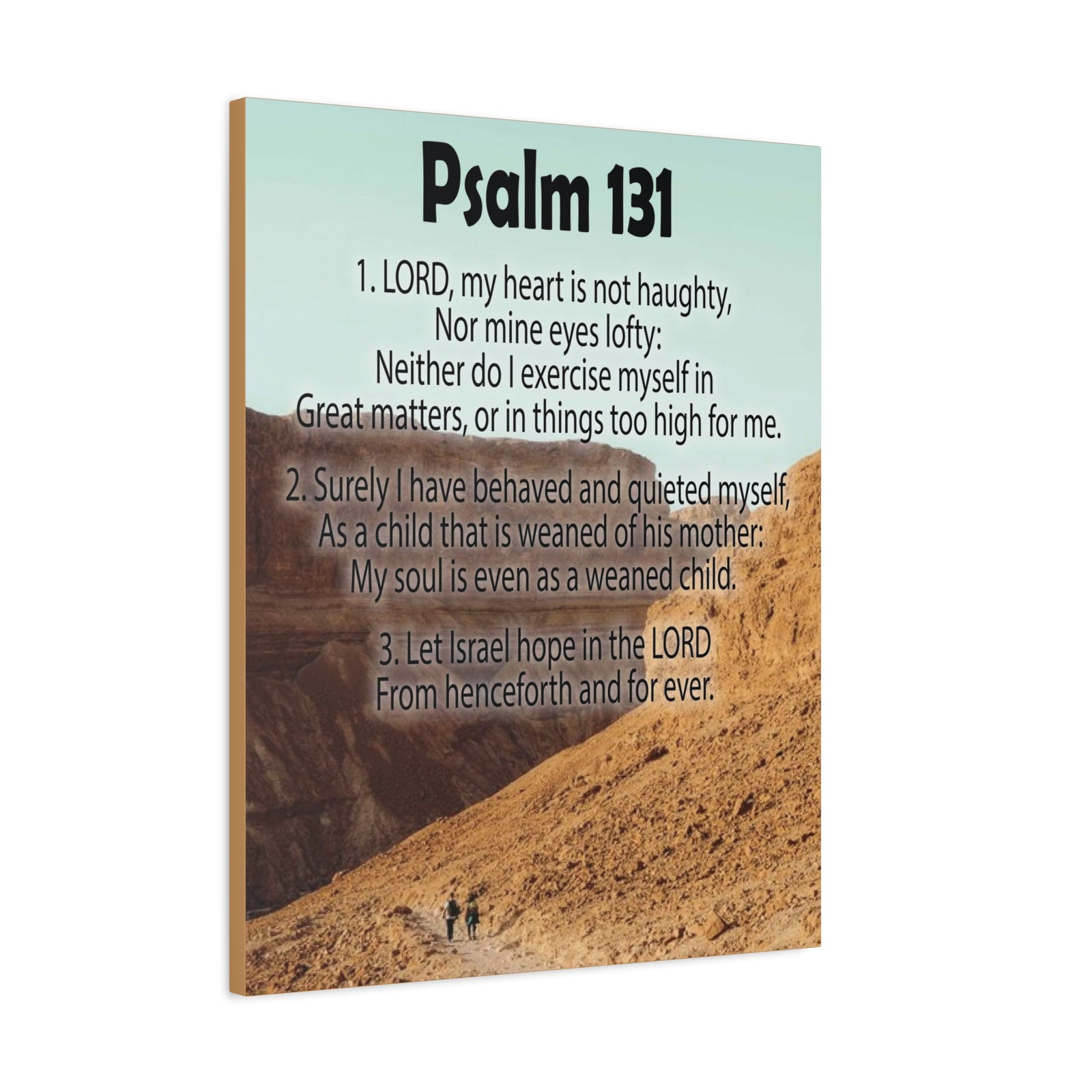 Scripture Walls Heart Not Haughty Psalm 131:1 Christian Wall Art Bible Verse Print Ready to Hang-Express Your Love Gifts