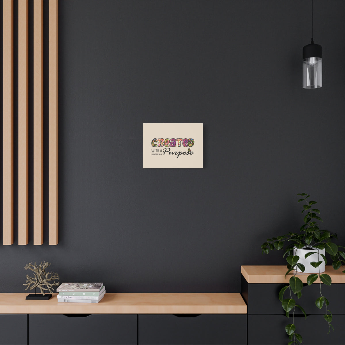 Scripture Walls With A Purpose Proverbs 16:4 Bible Verse Canvas Christian Wall Art Ready to Hang-Express Your Love Gifts