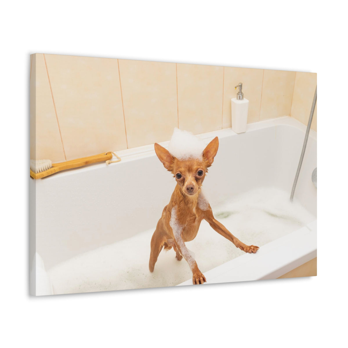 Cute Russkiy Toy Bath Canvas Wall Art for Home Decor Ready-to-Hang-Express Your Love Gifts
