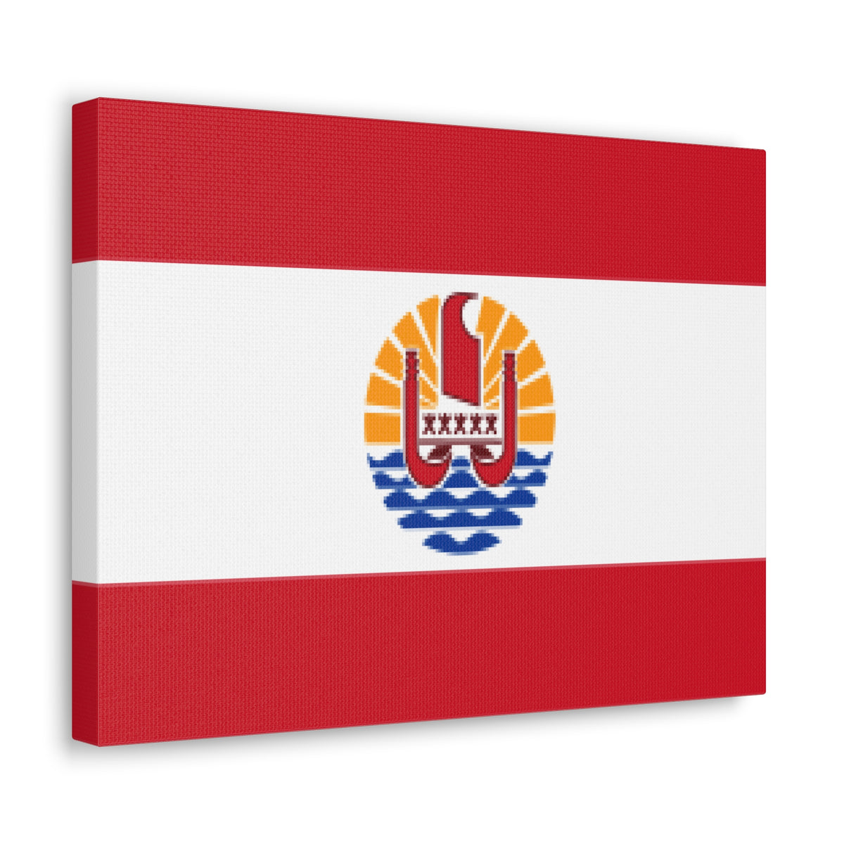 French Polynesia Country Flag Canvas Vibrant Wall Art Unframed Home Decor-Express Your Love Gifts