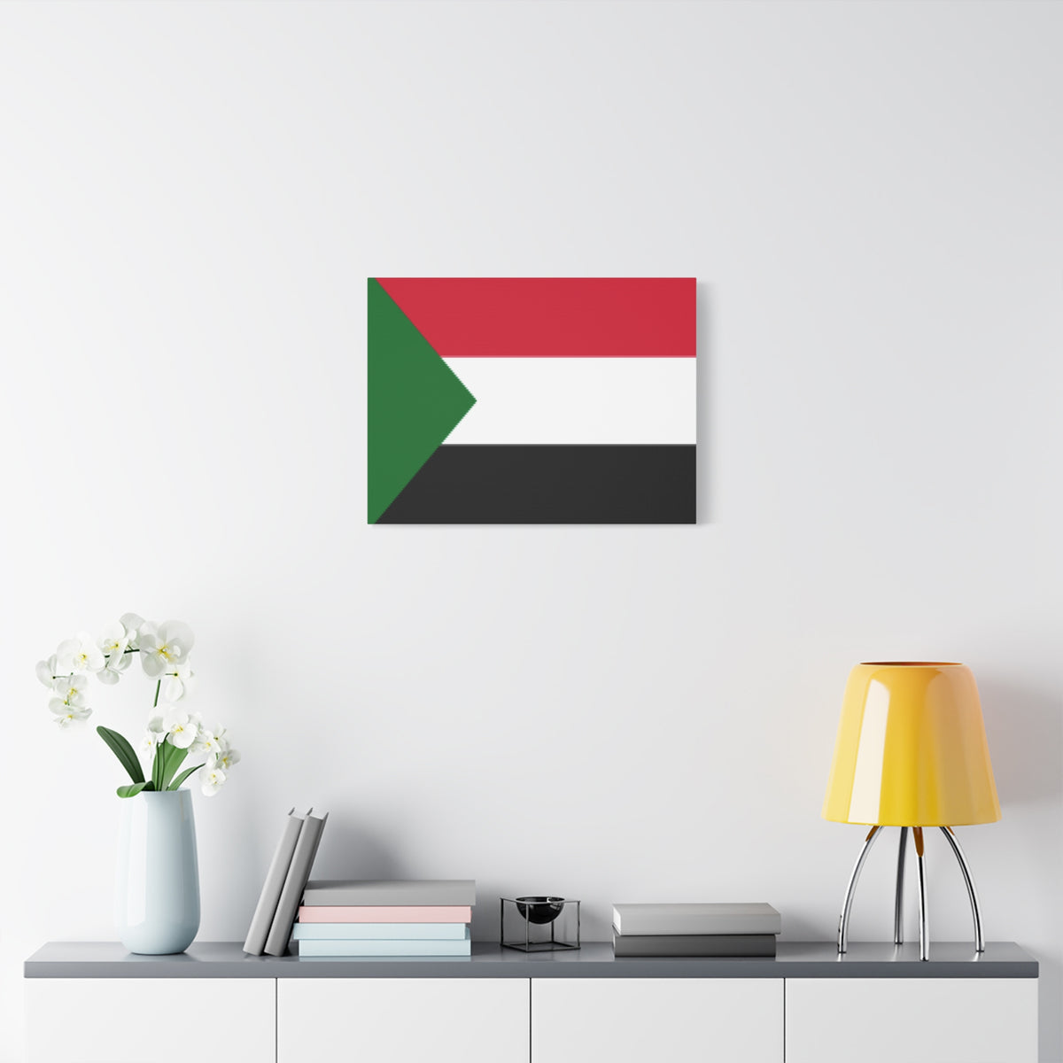 Sudan Country Flag Canvas Vibrant Wall Art Unframed Home Decor-Express Your Love Gifts
