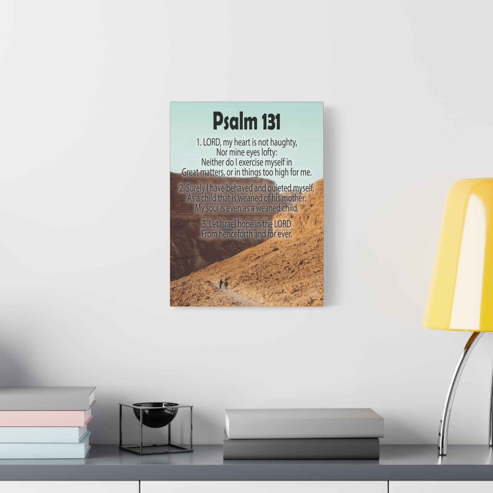 Scripture Walls Heart Not Haughty Psalm 131:1 Christian Wall Art Bible Verse Print Ready to Hang-Express Your Love Gifts