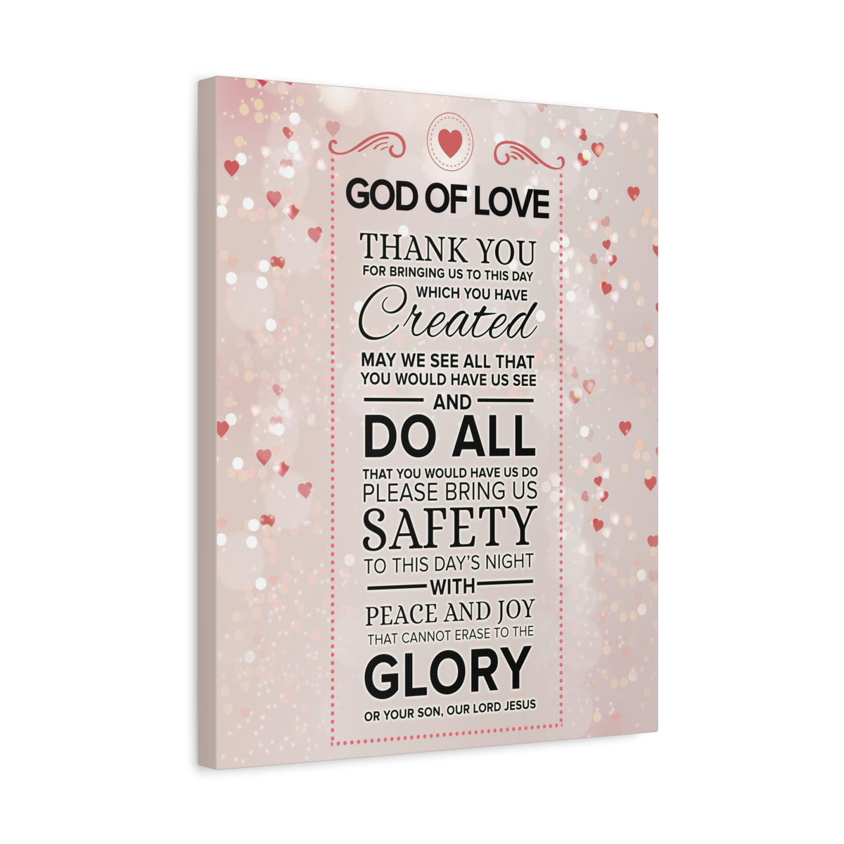 Scripture Walls God of Love Psalm 100:4 Prayer Wall Decor Bible Print Ready to Hang Wall Art-Express Your Love Gifts