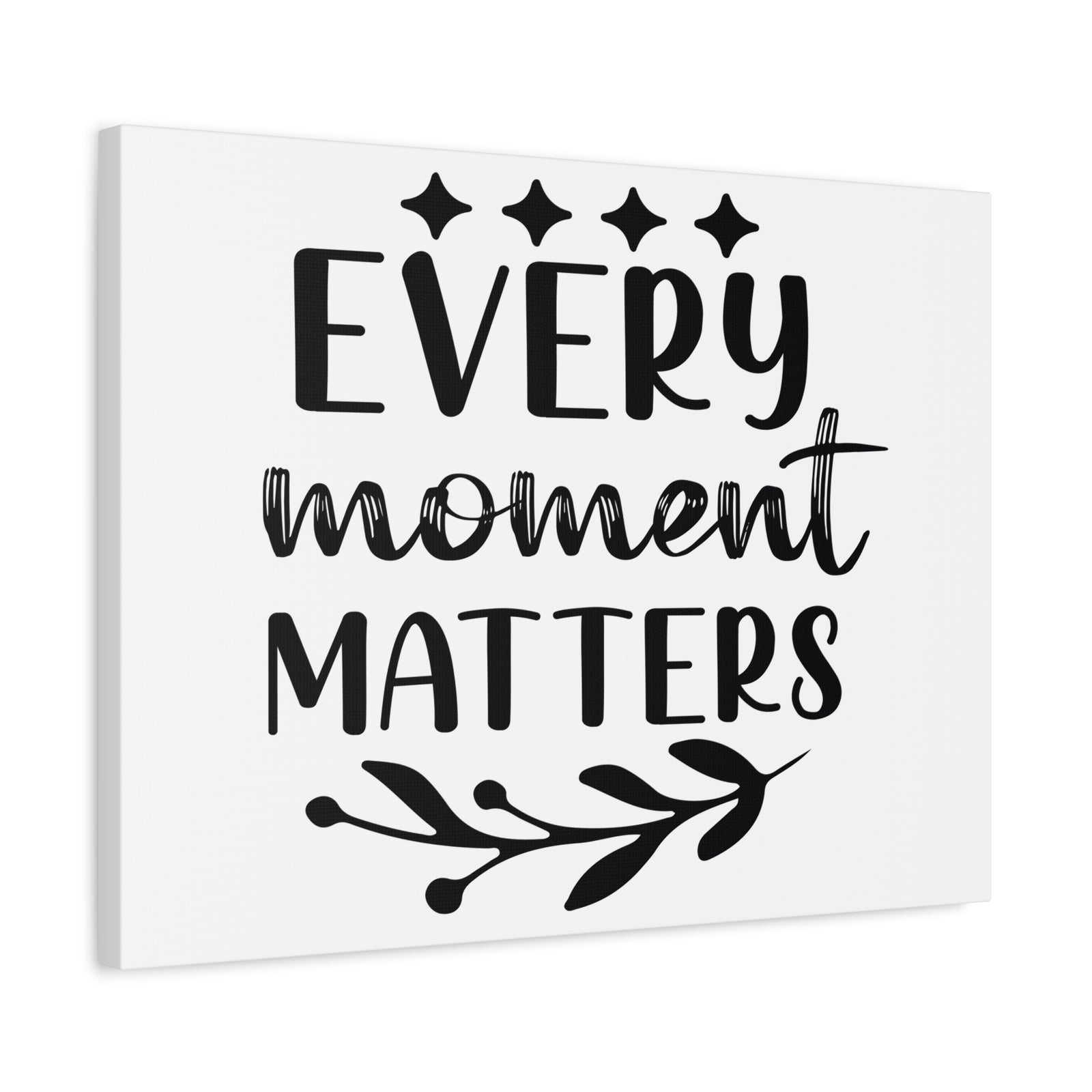 Inspirational Quote Canvas Every Moment Matters Wall Art Motivational Motto Inspiring Posters Prints Artwork Decor Ready to Hang-Express Your Love Gifts