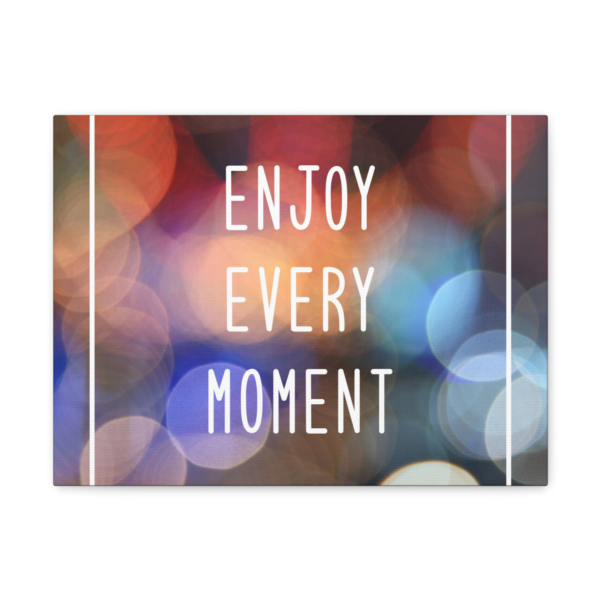 Inspirational Quote Canvas Enjoy Every Moment Motivational Print Ready to Hang Artwork-Express Your Love Gifts
