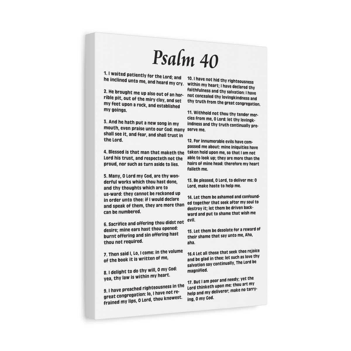 Scripture Walls My Deliverer Heard Me Psalm 40 Christian Wall Art Print Ready to Hang-Express Your Love Gifts