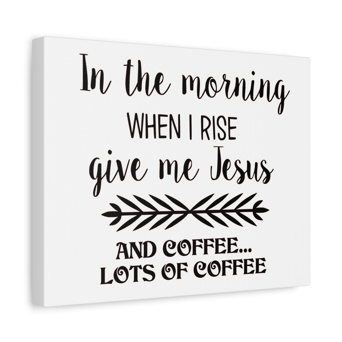 Scripture Canvas In The Morning When I Rise Psalm 59:6 Christian Wall Art Print Ready to Hang-Express Your Love Gifts