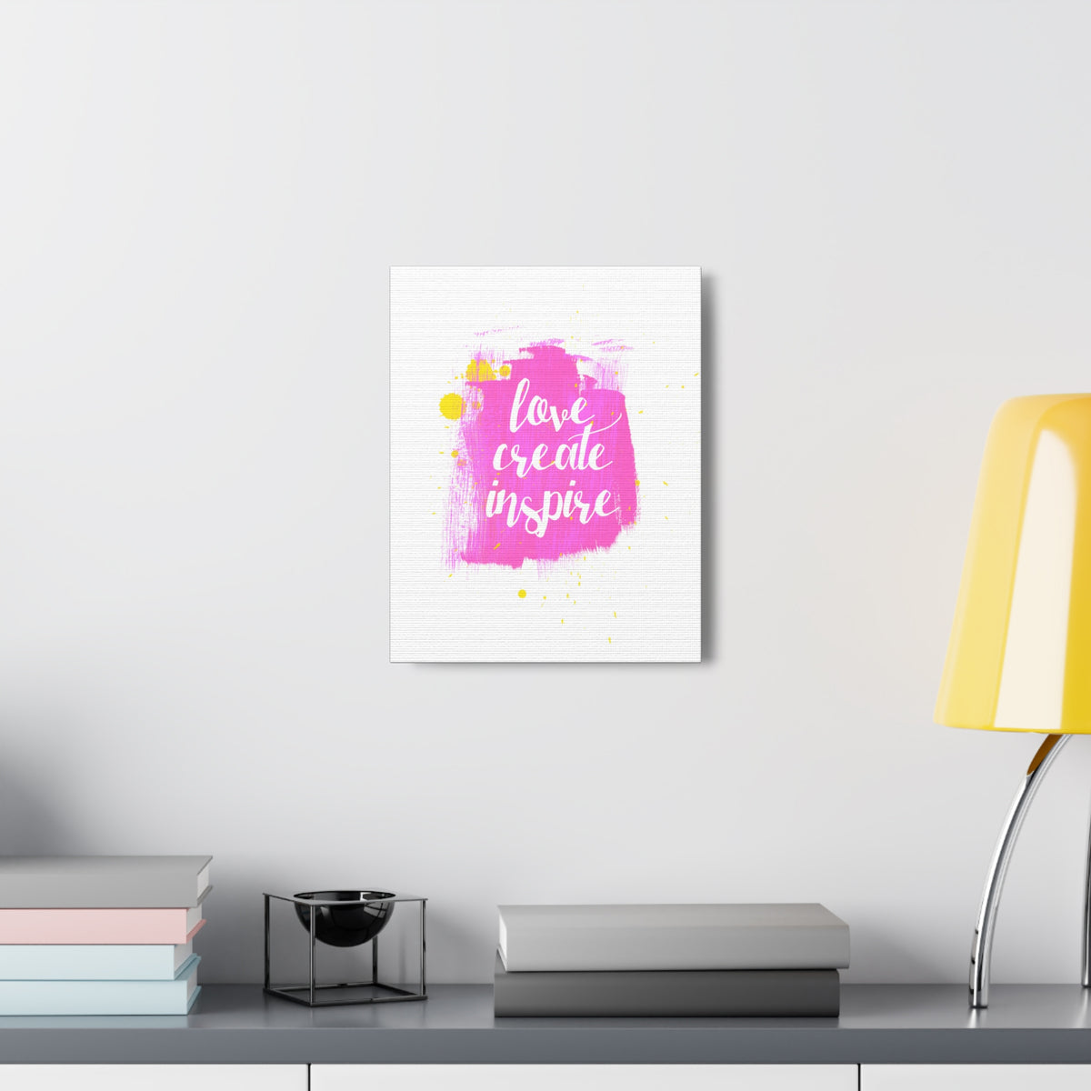 Inspirational Wall Art Love Create Inspire Motivation Wall Decor for Home Office Gym Inspiring Success Quote Print Ready to Hang-Express Your Love Gifts