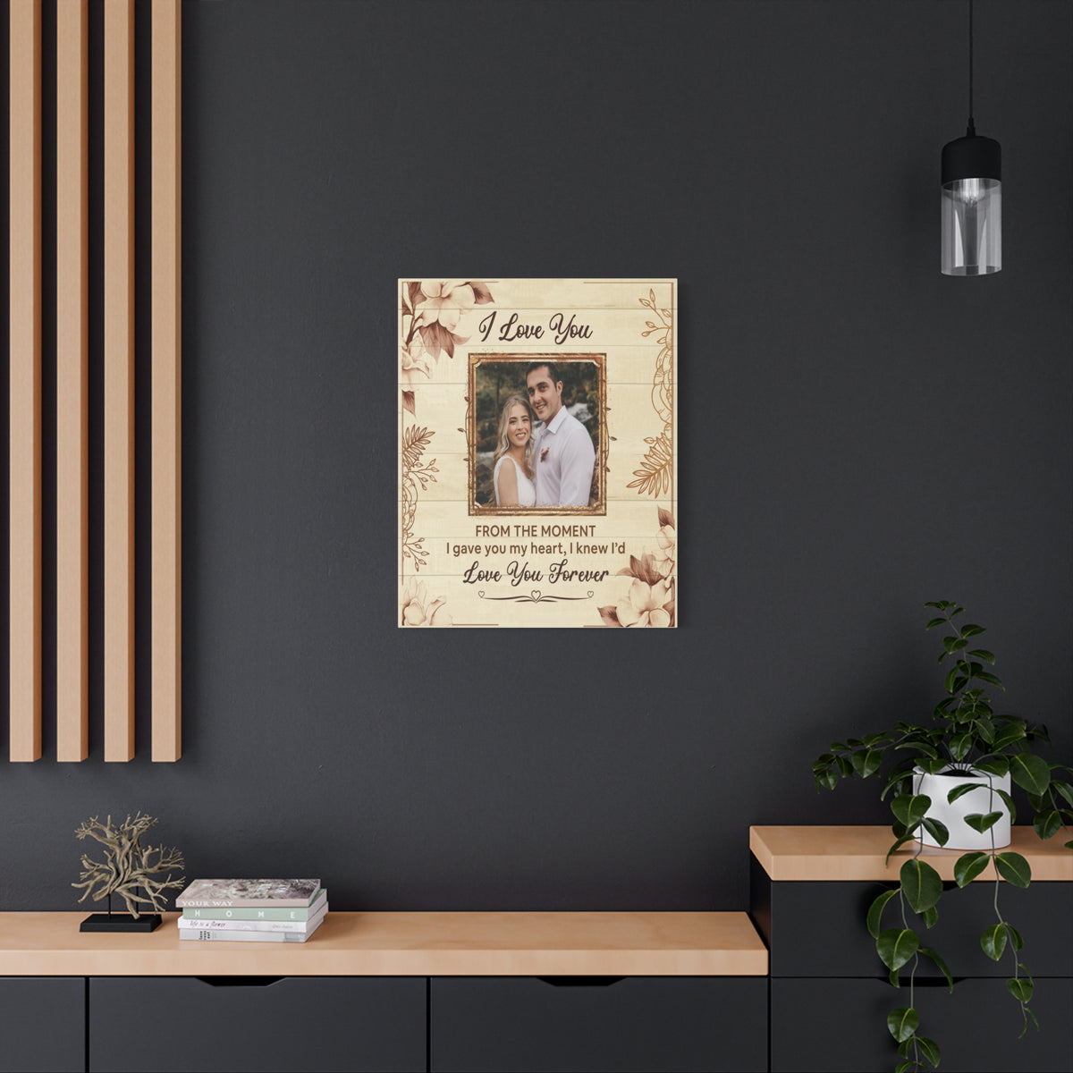 Personalized To My Wife I Love You Forever Custom Photo Canvas Wall Art – Personalized Romantic Gift-Express Your Love Gifts