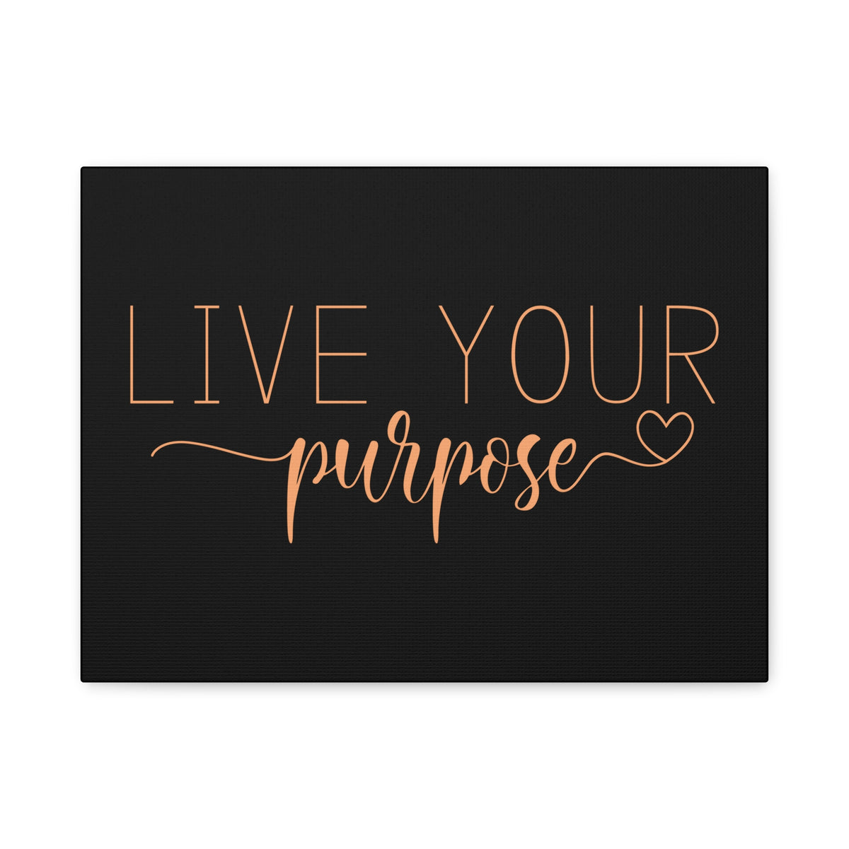 Scripture Canvas Live Your Purpose Psalm 57:2 Christian Wall Art Bible Verse Print Ready to Hang-Express Your Love Gifts
