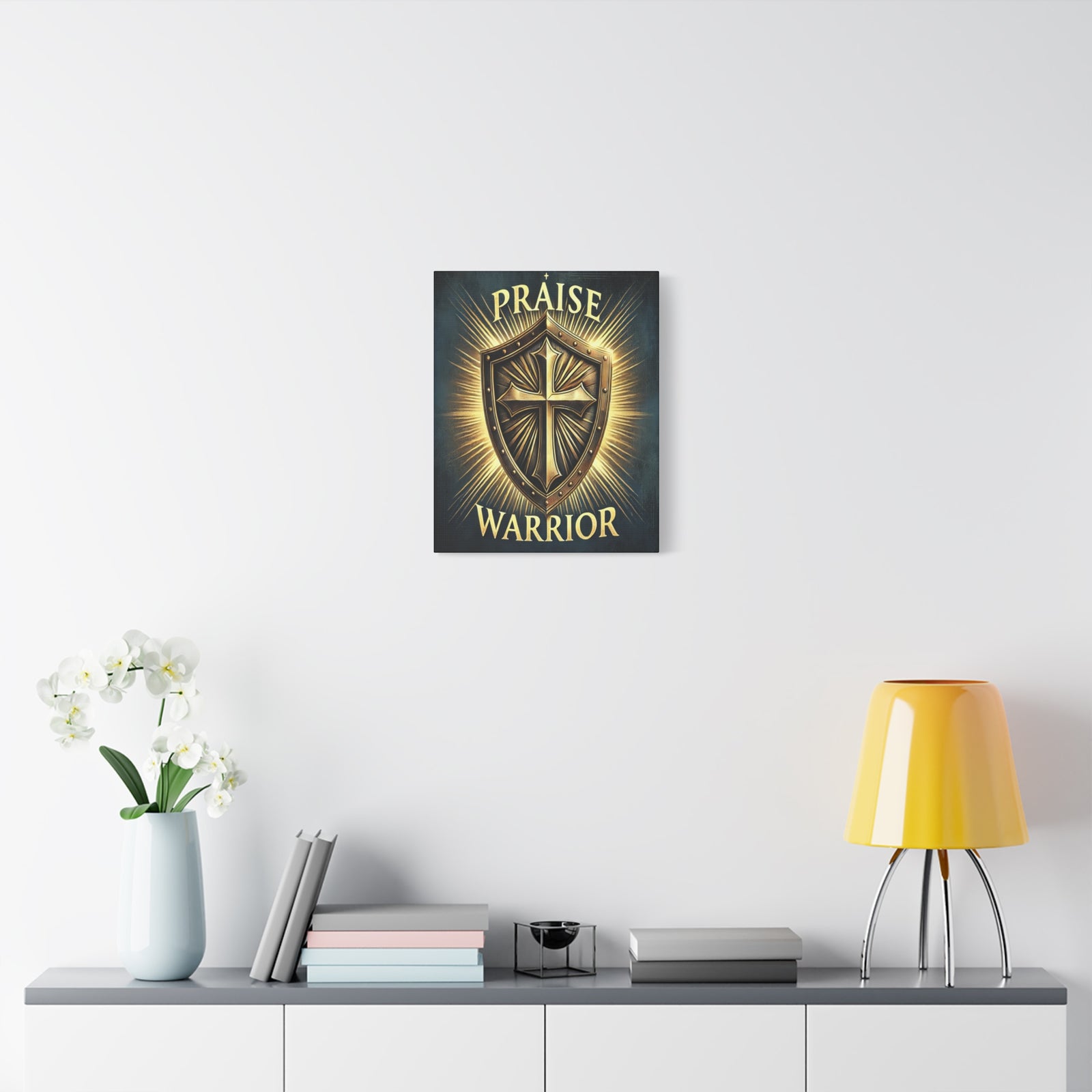 Scripture Walls Praise Warrior Psalm 149 Bible Verse Canvas Christian Wall Art Ready to Hang Unframed-Express Your Love Gifts