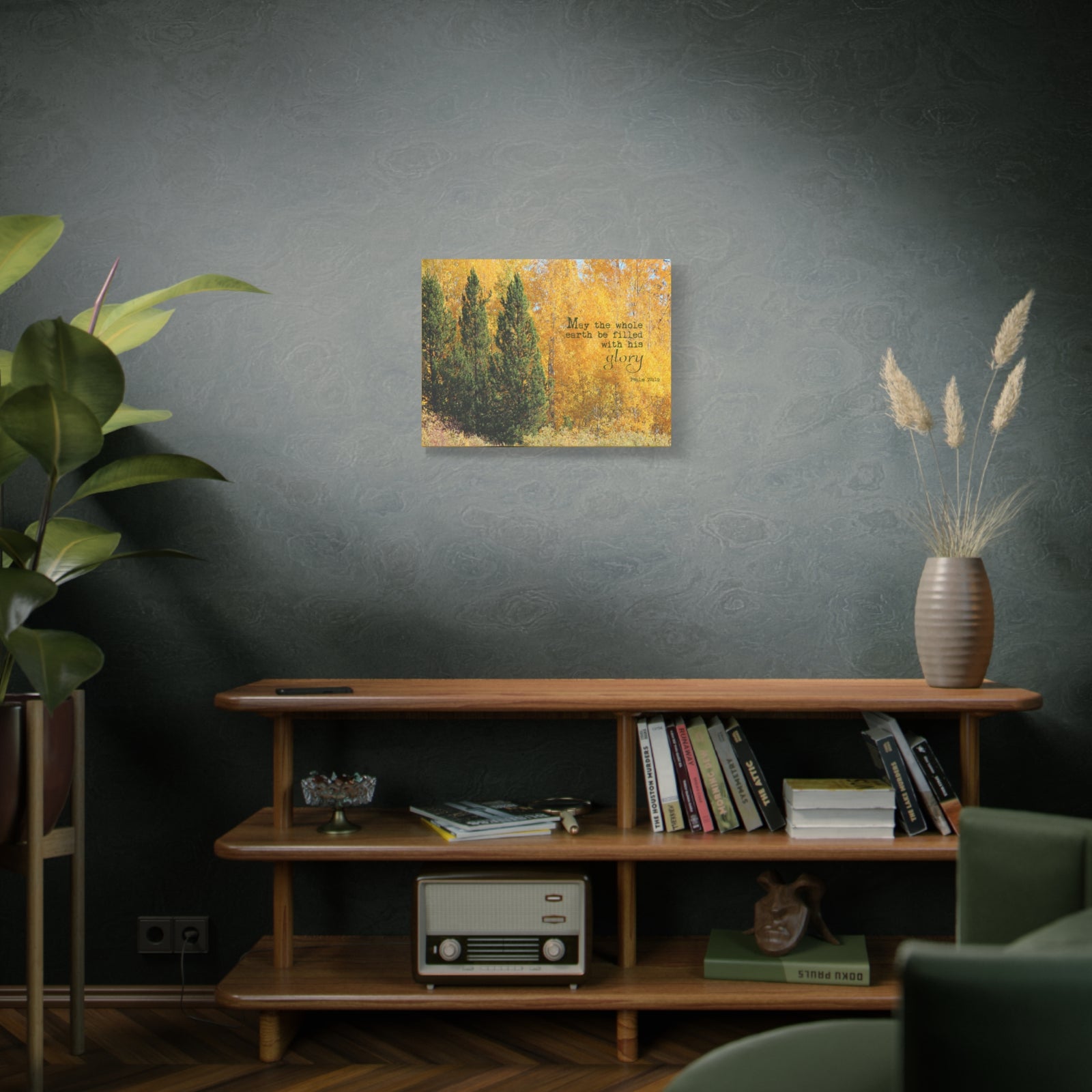 Scripture Walls Filled With His Glory Psalm 72:19 Bible Verse Canvas Christian Wall Art Bible Verse Print Ready To Hang-Express Your Love Gifts