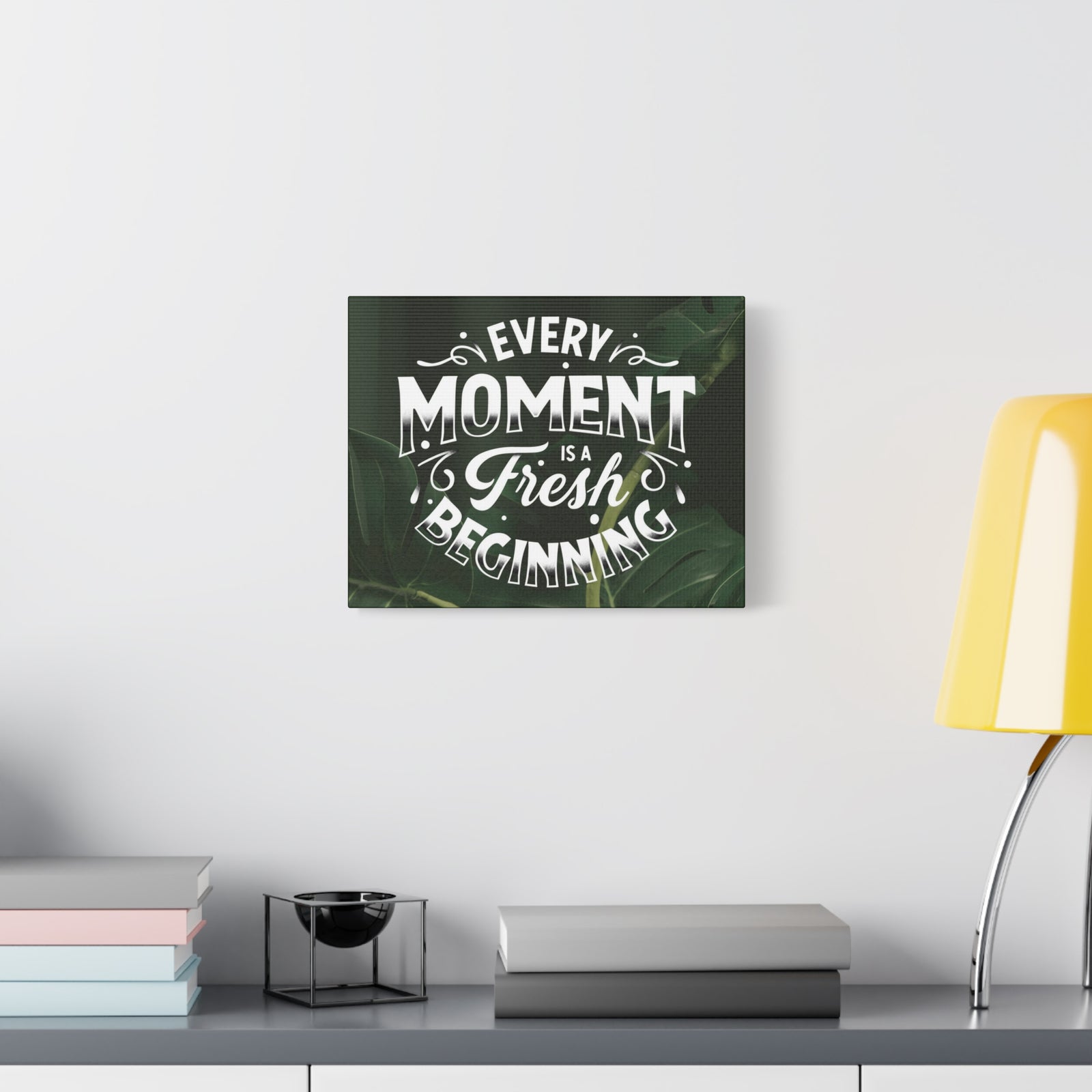 Inspirational Quote Canvas Fresh Beginning Wall Art Motivational Motto Inspiring Prints Artwork Decor Ready to Hang-Express Your Love Gifts