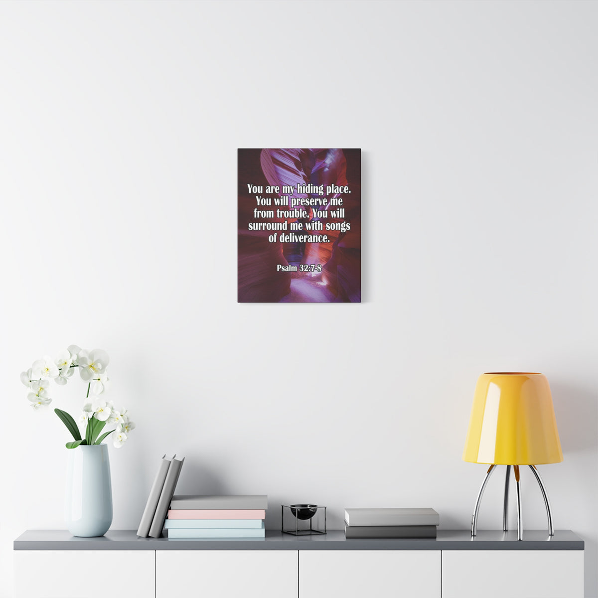 You Are My Hiding Place Psalm 32:7-8 Christian Dad Canvas-Express Your Love Gifts