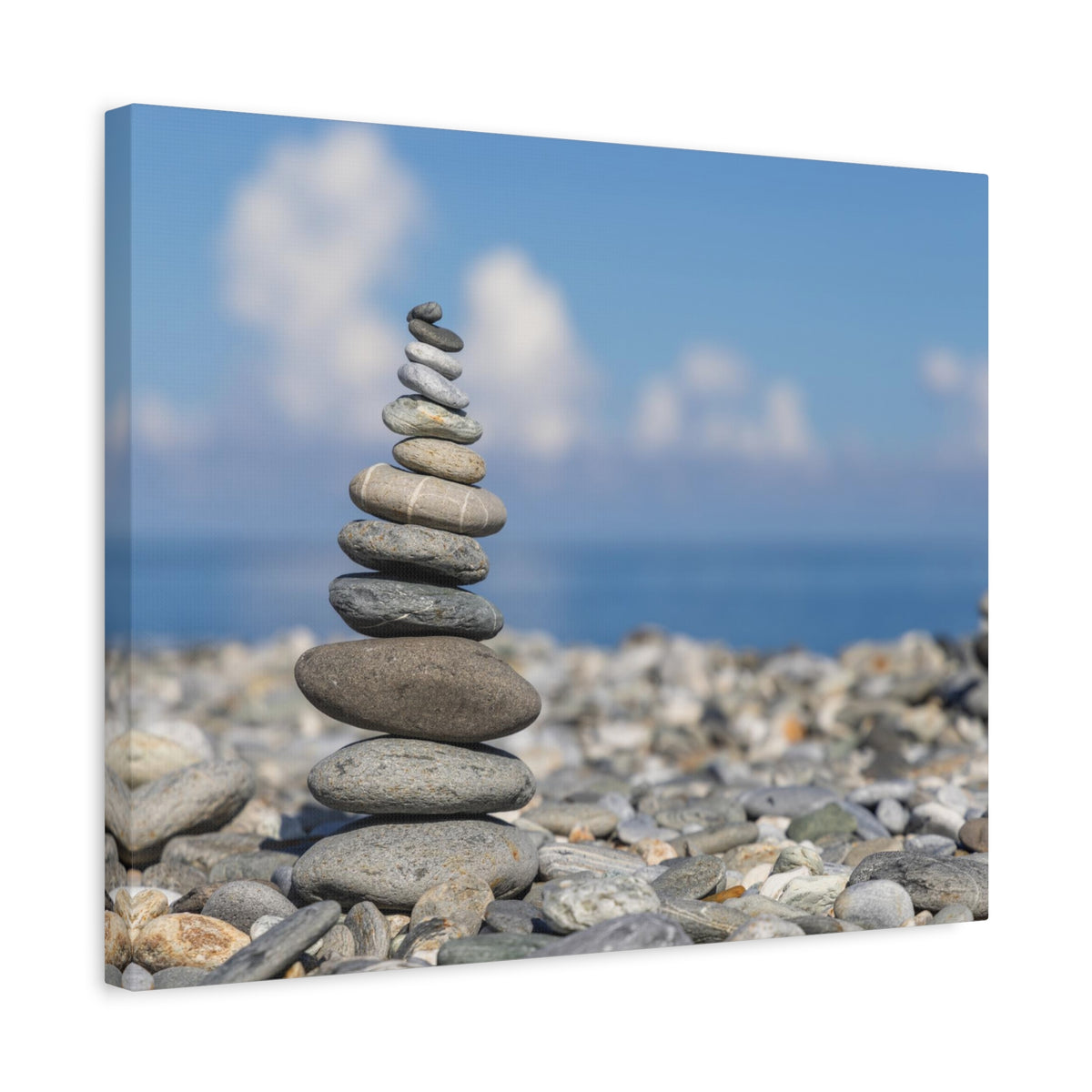 Stone Zed Stack Over Balance Nature Wilderness Photography Canvas Wall Art for Home Decor Ready-to-Hang-Express Your Love Gifts