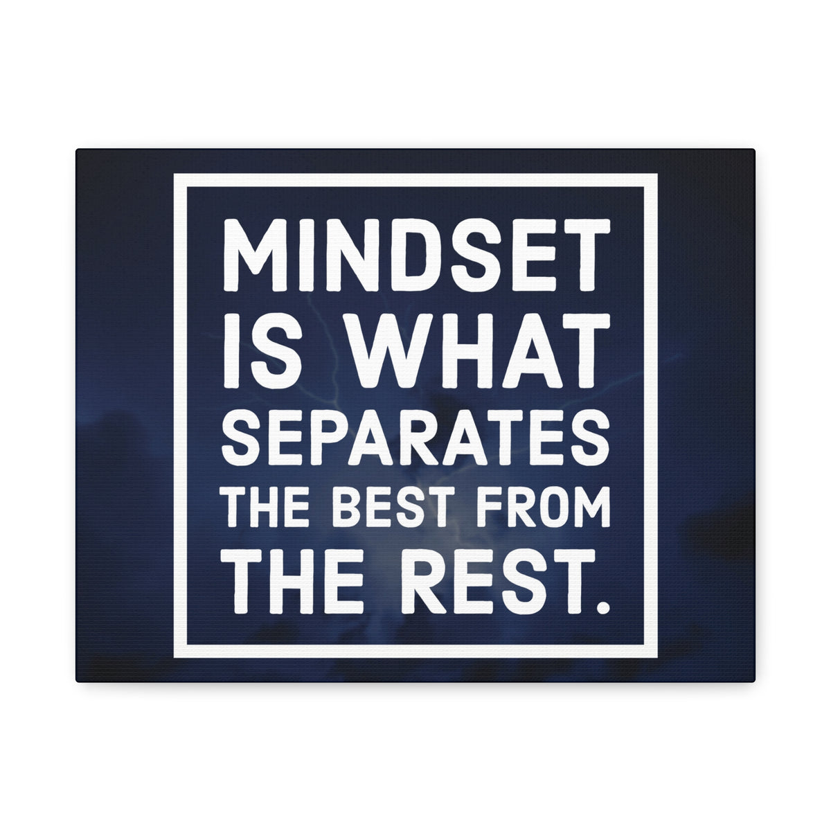 Inspirational Quote Canvas Mindset Is What Separates Wall Art Motivational Motto Inspiring Prints Artwork Decor Ready to Hang-Express Your Love Gifts
