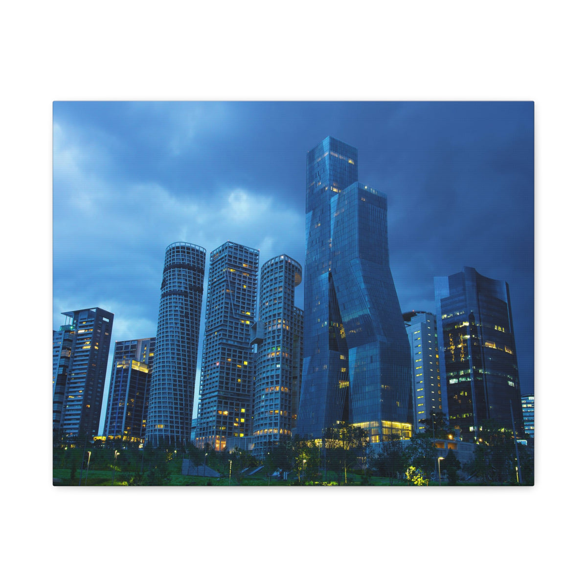Mexico City Night Skyline Canvas Artwork High-Quality Breathtaking Stunning Cityscape for Home Decor Ready to Hang-Express Your Love Gifts