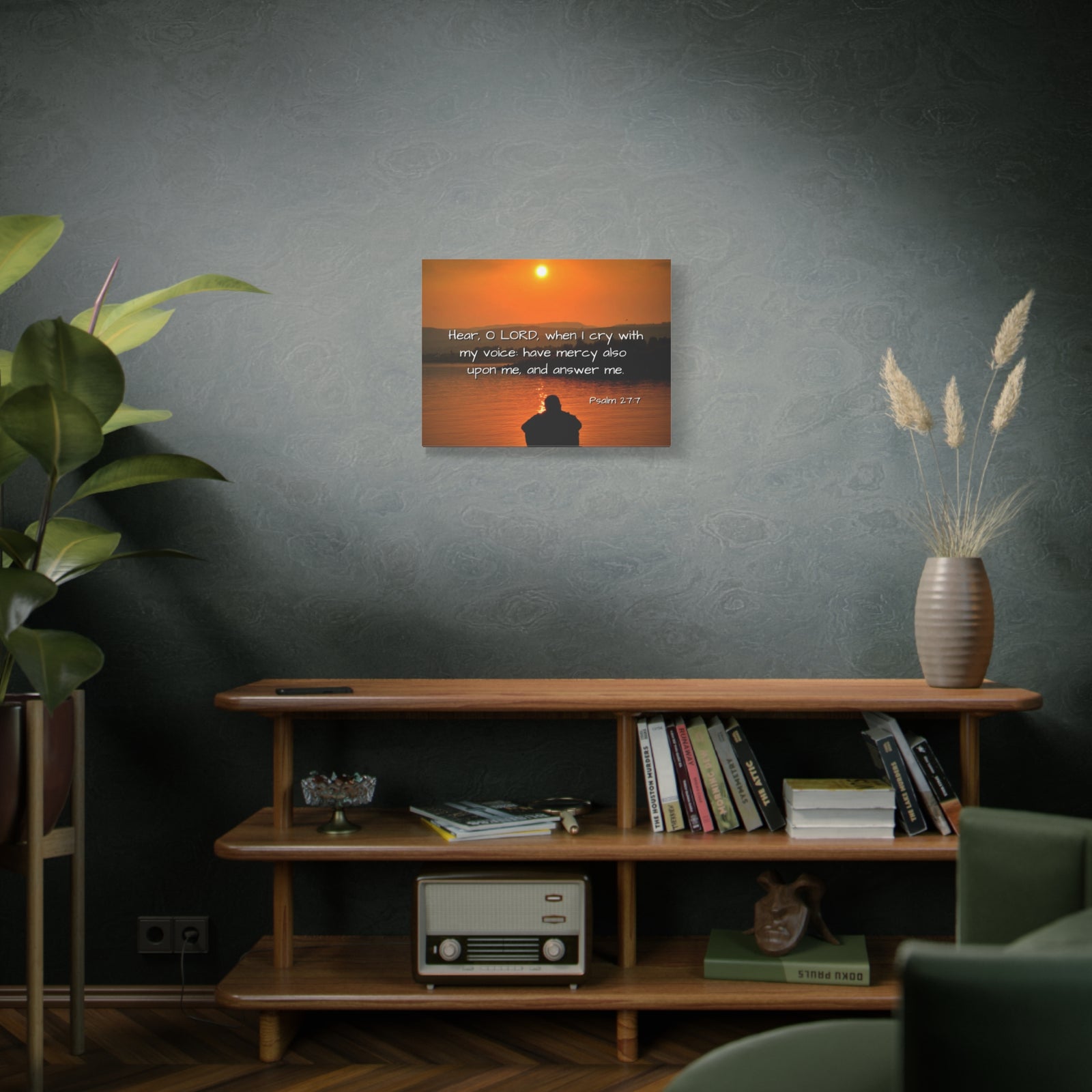 Scripture Walls Have Mercy Psalm 27:7 Bible Verse Canvas Christian Wall Art Ready to Hang-Express Your Love Gifts