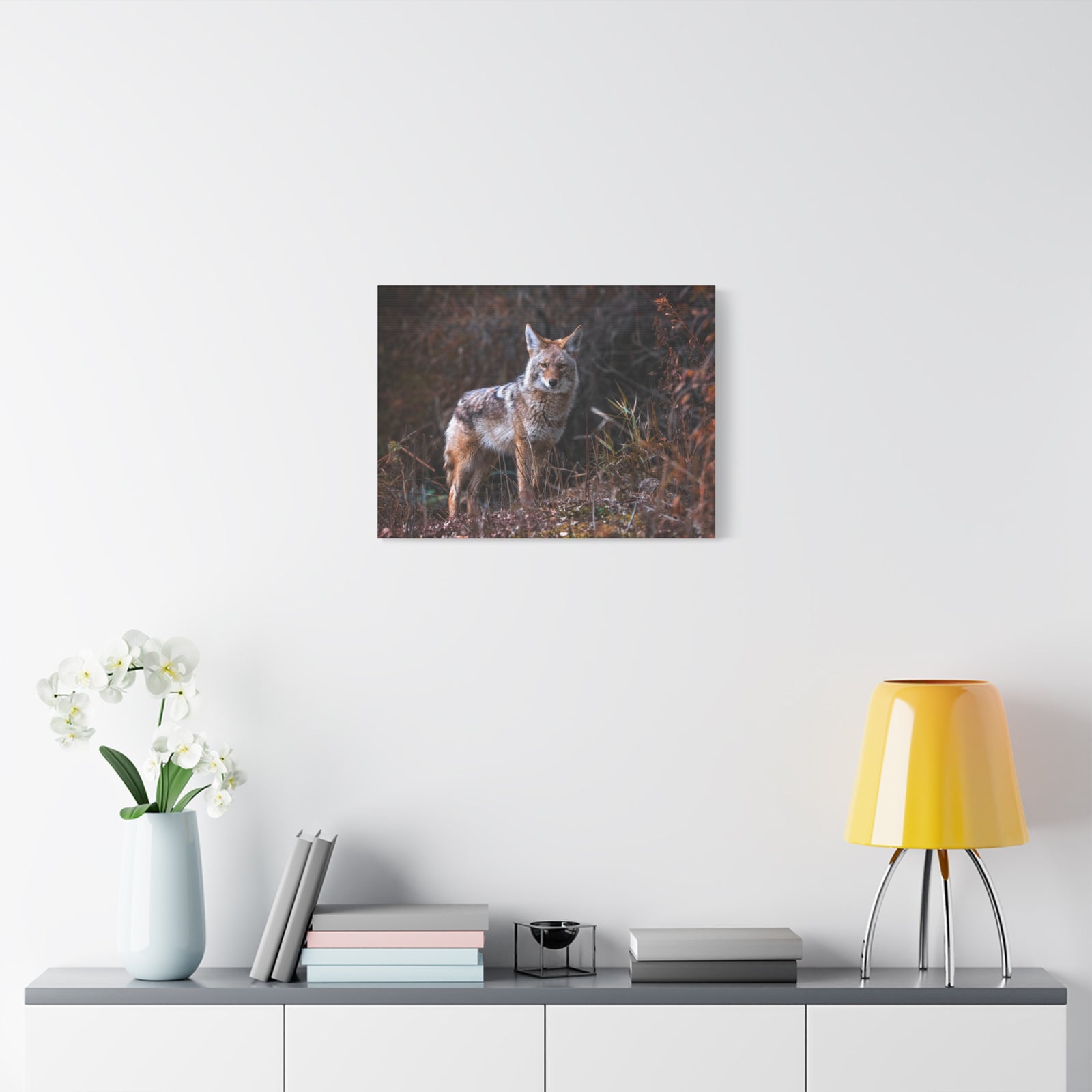 Majestic Coyote Art Majestic Coyote Print Animal Wall Art Wildlife Canvas Prints Wall Art Ready to Hang-Express Your Love Gifts