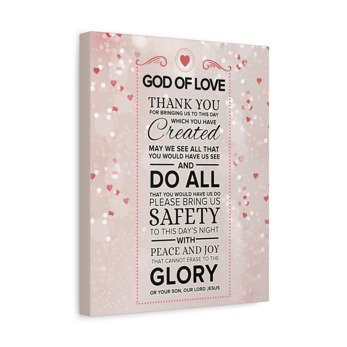 Scripture Walls God of Love Psalm 100:4 Prayer Wall Decor Bible Print Ready to Hang Wall Art-Express Your Love Gifts