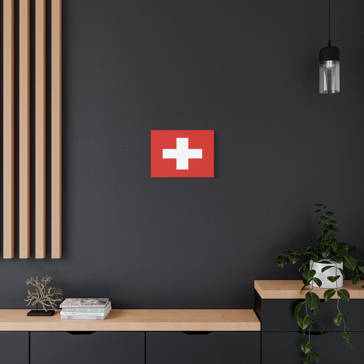 Switzerland Country Flag Canvas Vibrant Wall Art Unframed Home Decor-Express Your Love Gifts