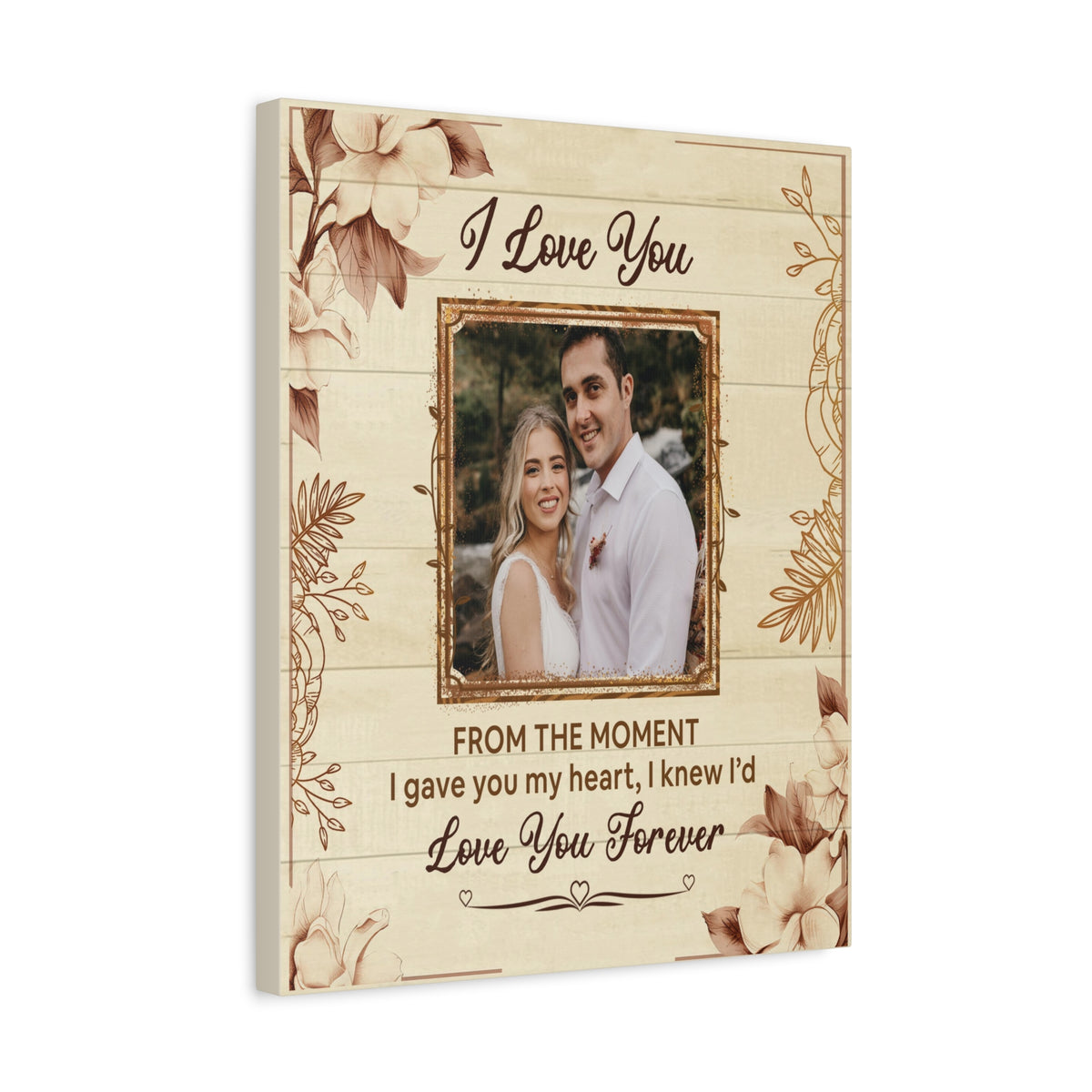 Personalized To My Wife I Love You Forever Custom Photo Canvas Wall Art – Personalized Romantic Gift-Express Your Love Gifts