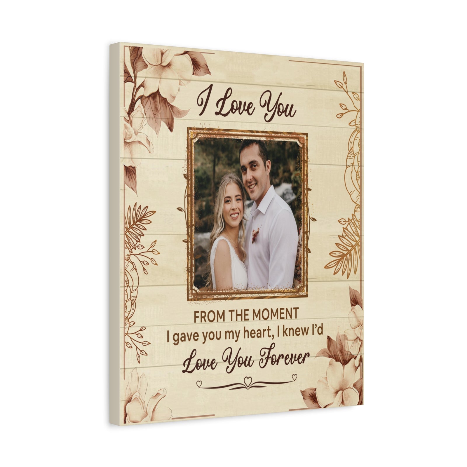 Personalized To My Wife I Love You Forever Custom Photo Canvas Wall Art – Personalized Romantic Gift-Express Your Love Gifts