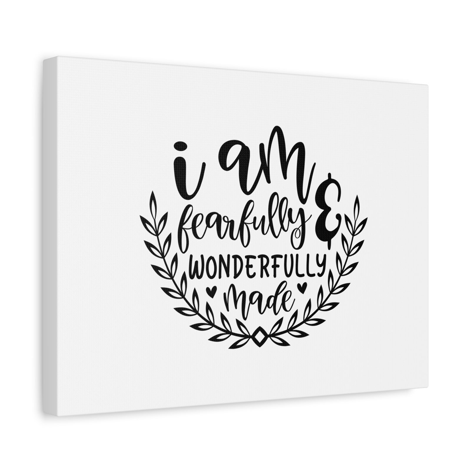 Scripture Canvas I Am Fearfully Wonderfully Made Psalm 139:14 Christian Wall Art Bible Verse Print Ready to Hang-Express Your Love Gifts