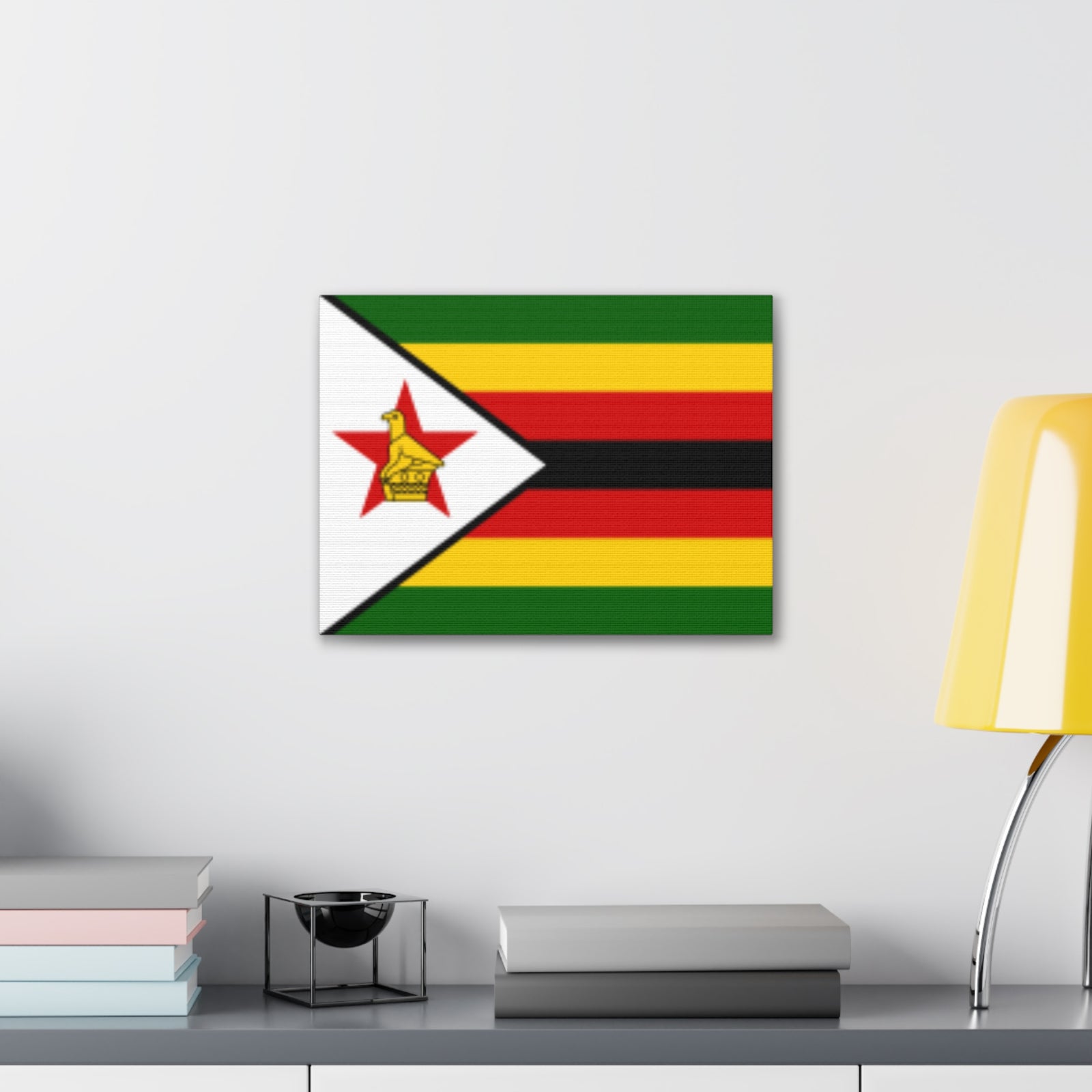 Zimbabwe Country Flag Canvas Vibrant Wall Art Unframed Home Decor-Express Your Love Gifts