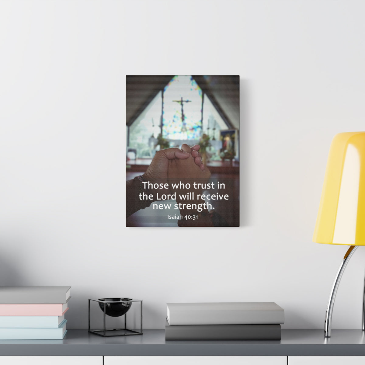 Scripture Walls Trust In The Lord Isaiah 40:31 Bible Verse Canvas Christian Wall Art Ready to Hang-Express Your Love Gifts