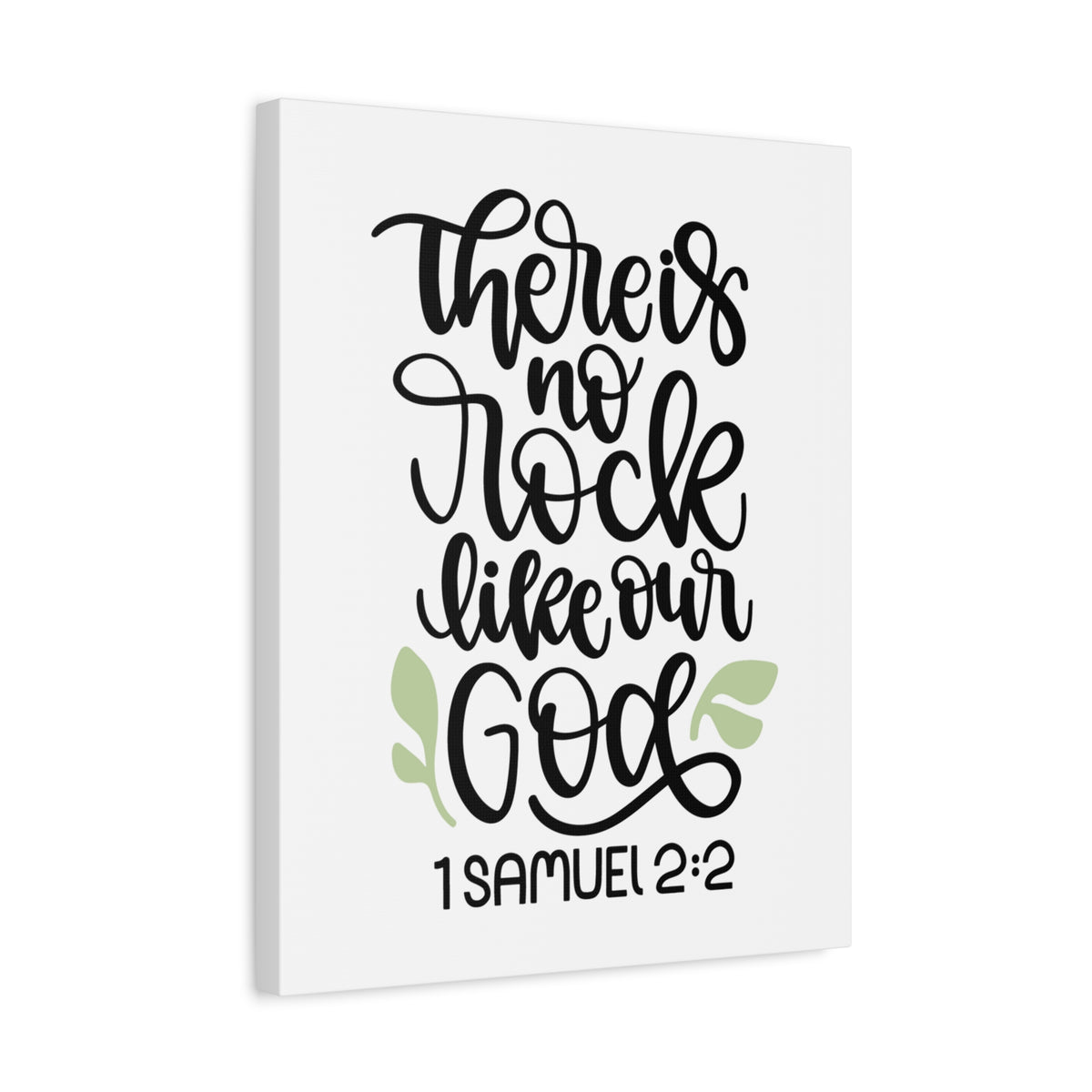 Scripture Canvas Our God 1 Samuel 2:2 Christian Wall Art Bible Verse Print Ready to Hang-Express Your Love Gifts