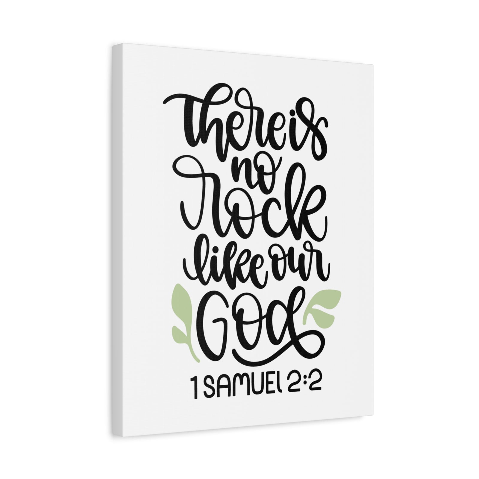 Scripture Canvas Our God 1 Samuel 2:2 Christian Wall Art Bible Verse Print Ready to Hang-Express Your Love Gifts