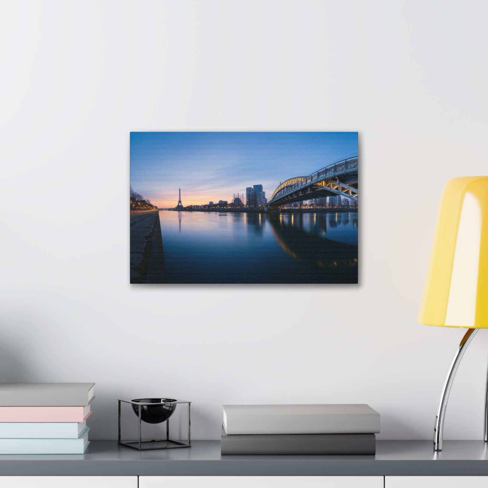 Paris Night Skyline Canvas Artwork High-Quality Breathtaking Stunning Cityscape for Home Decor Ready to Hang-Express Your Love Gifts