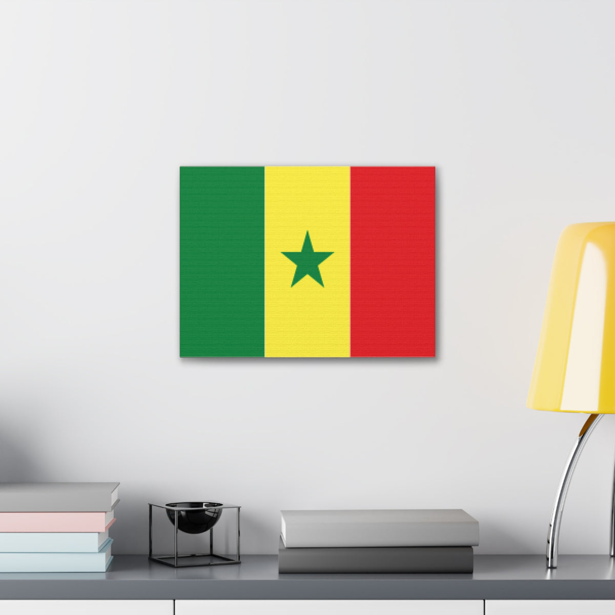 Senegal Country Flag Canvas Vibrant Wall Art Unframed Home Decor-Express Your Love Gifts