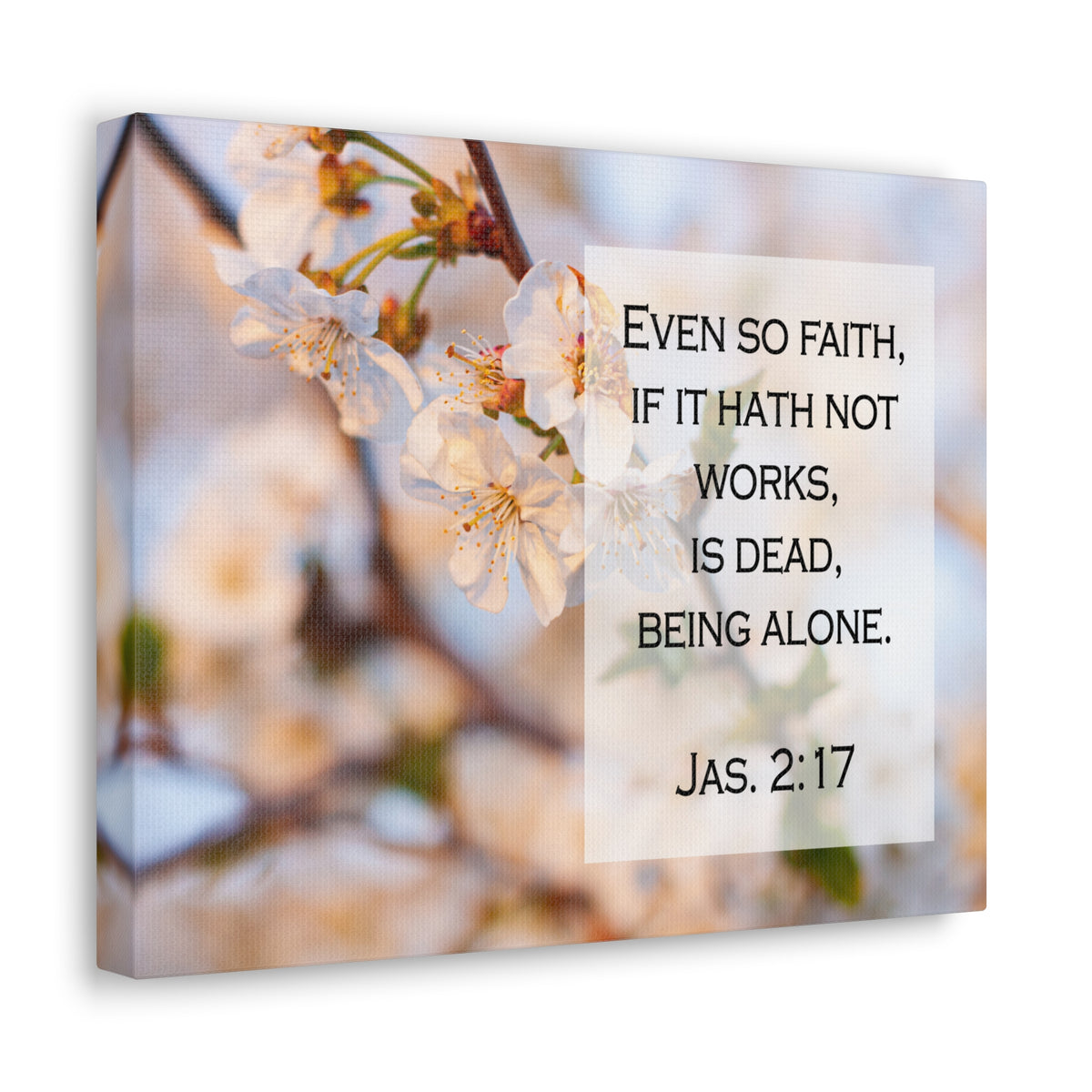 Scripture Walls Even So Faith Jas 2:17 Bible Verse Canvas Christian Wall Art Ready to Hang-Express Your Love Gifts
