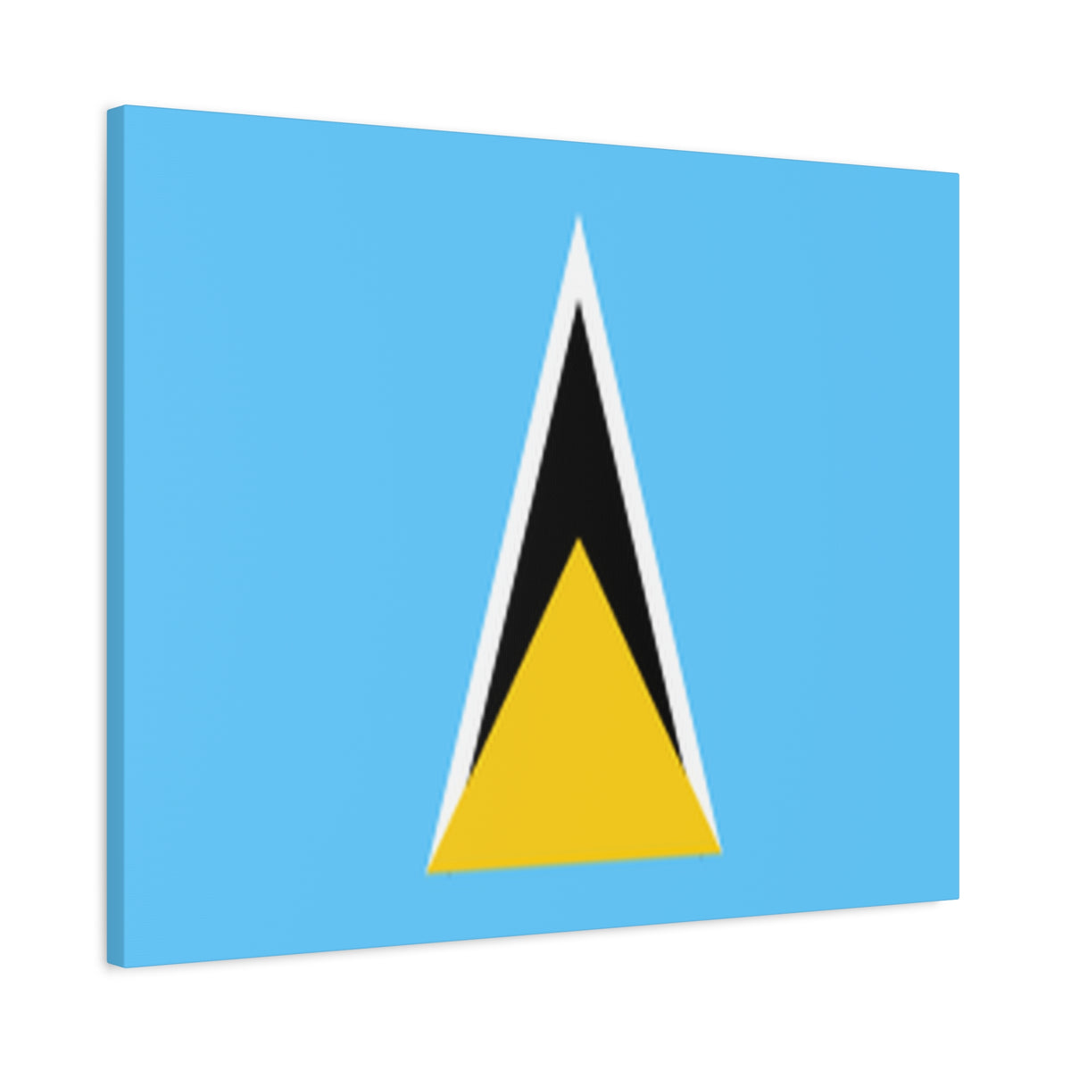 Saint Lucia Country Flag Canvas Vibrant Wall Art Unframed Home Decor-Express Your Love Gifts
