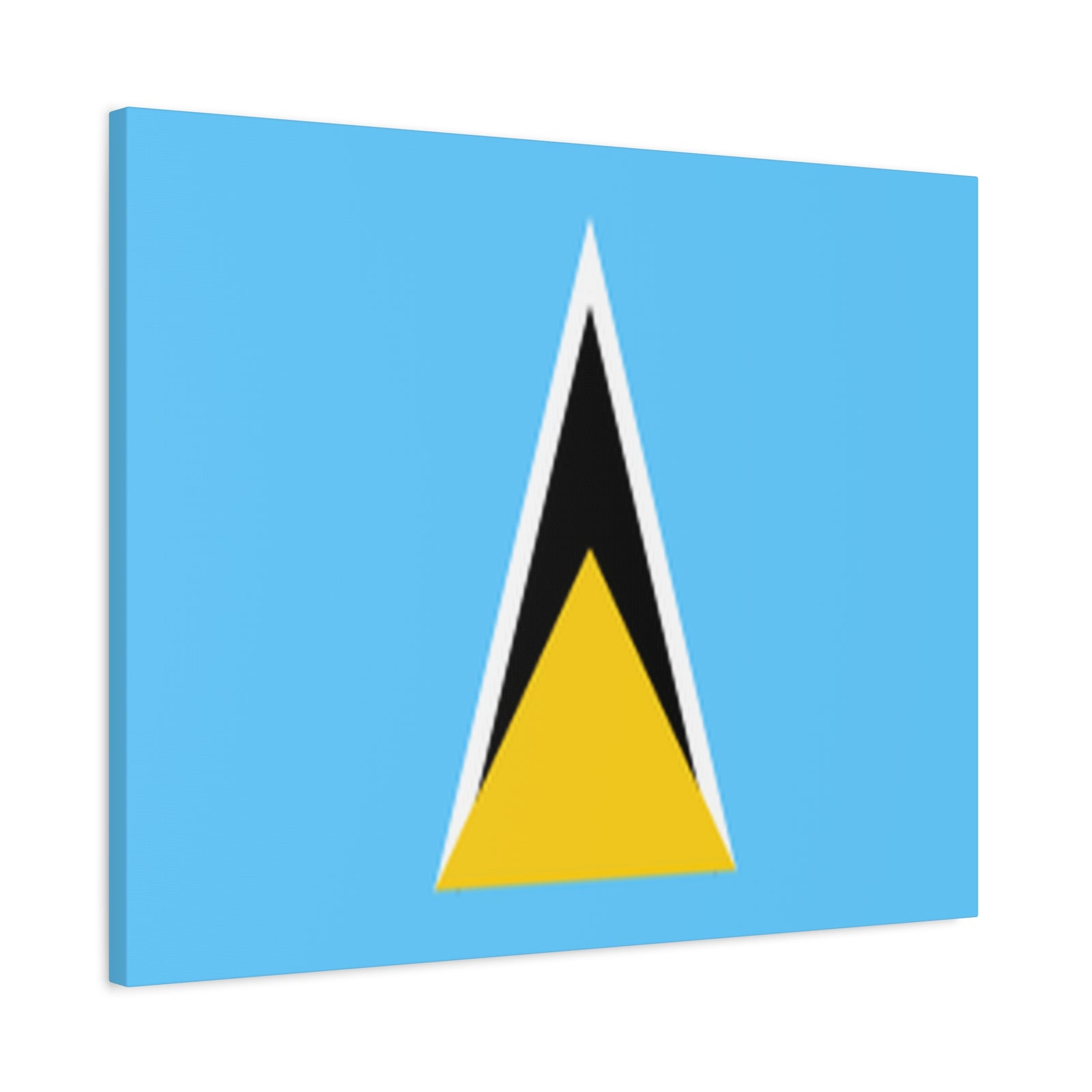Saint Lucia Country Flag Canvas Vibrant Wall Art Unframed Home Decor-Express Your Love Gifts