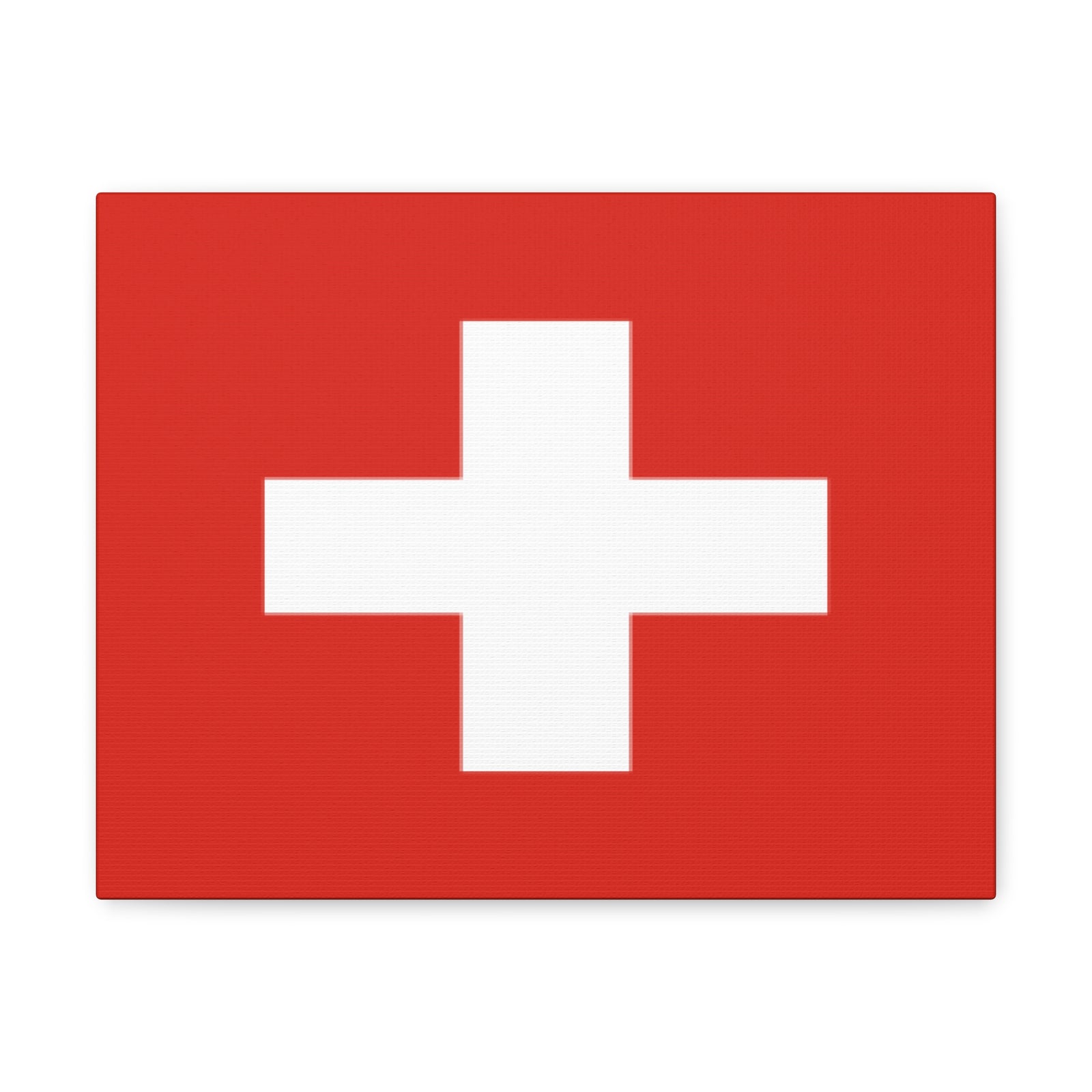 Switzerland Country Flag Canvas Vibrant Wall Art Unframed Home Decor-Express Your Love Gifts