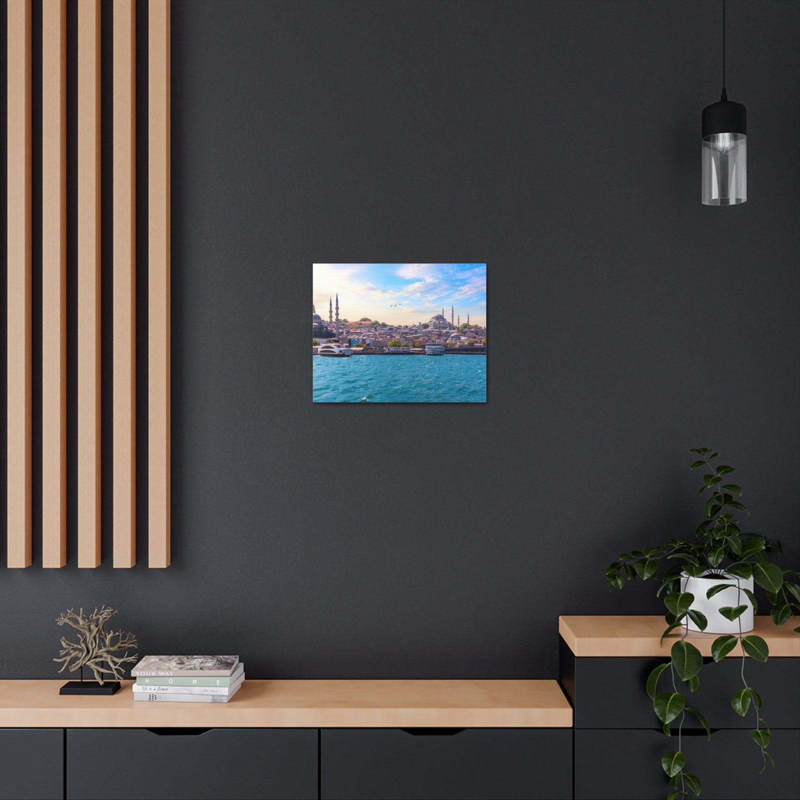 Istanbul Daytime Skyline Canvas Artwork High-Quality Breathtaking Stunning Cityscape for Home Decor Ready to Hang-Express Your Love Gifts