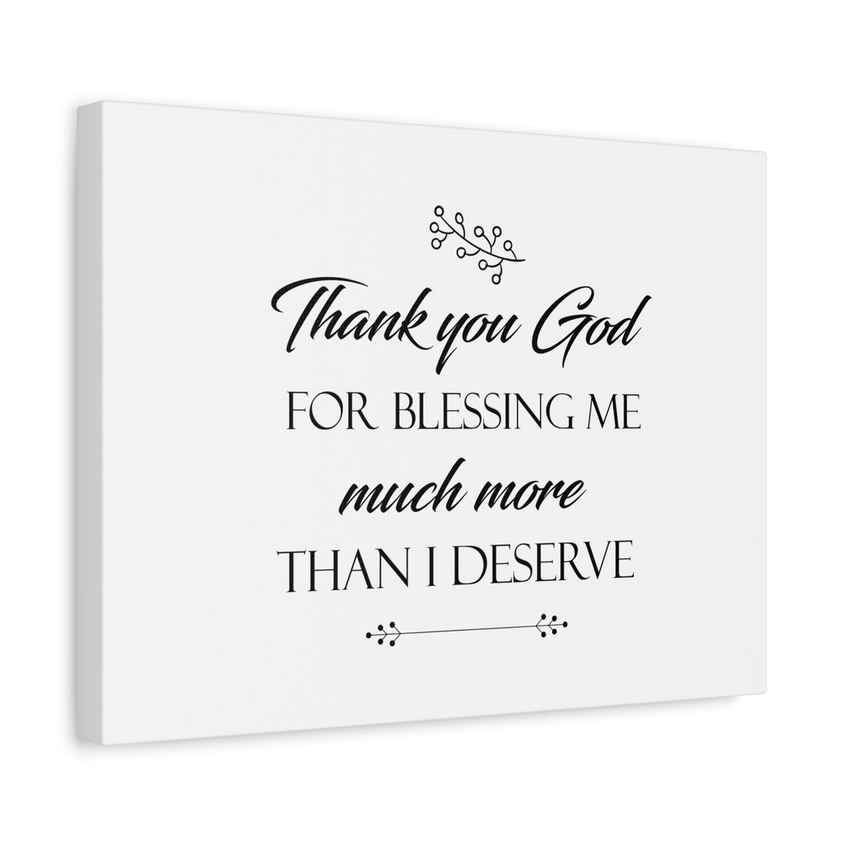 Scripture Canvas Thank You God For Blessing Me 2 Corinthians 9:8 Christian Wall Art Bible Verse Print Ready to Hang-Express Your Love Gifts