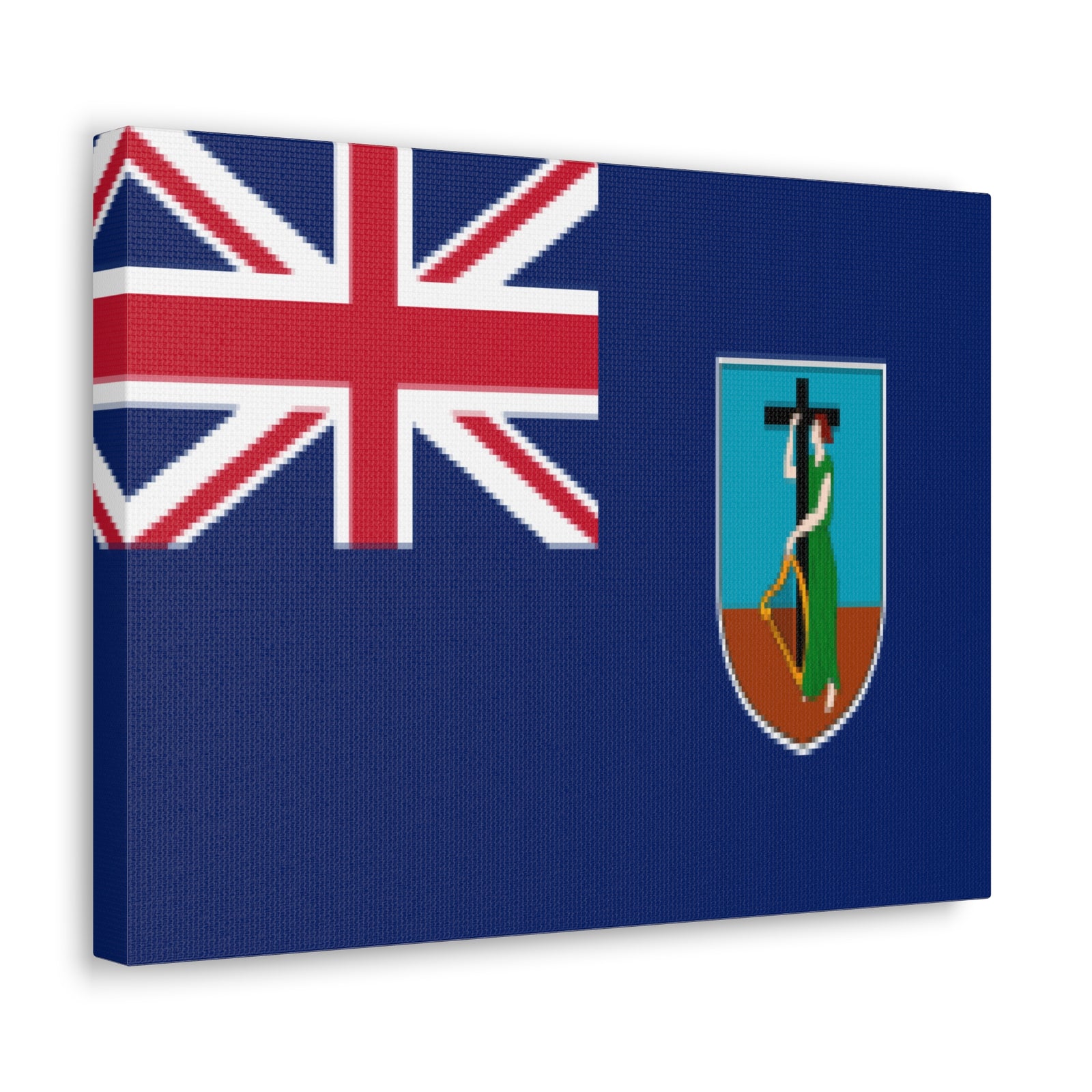 Montserrat Country Flag Canvas Vibrant Wall Art Unframed Home Decor-Express Your Love Gifts