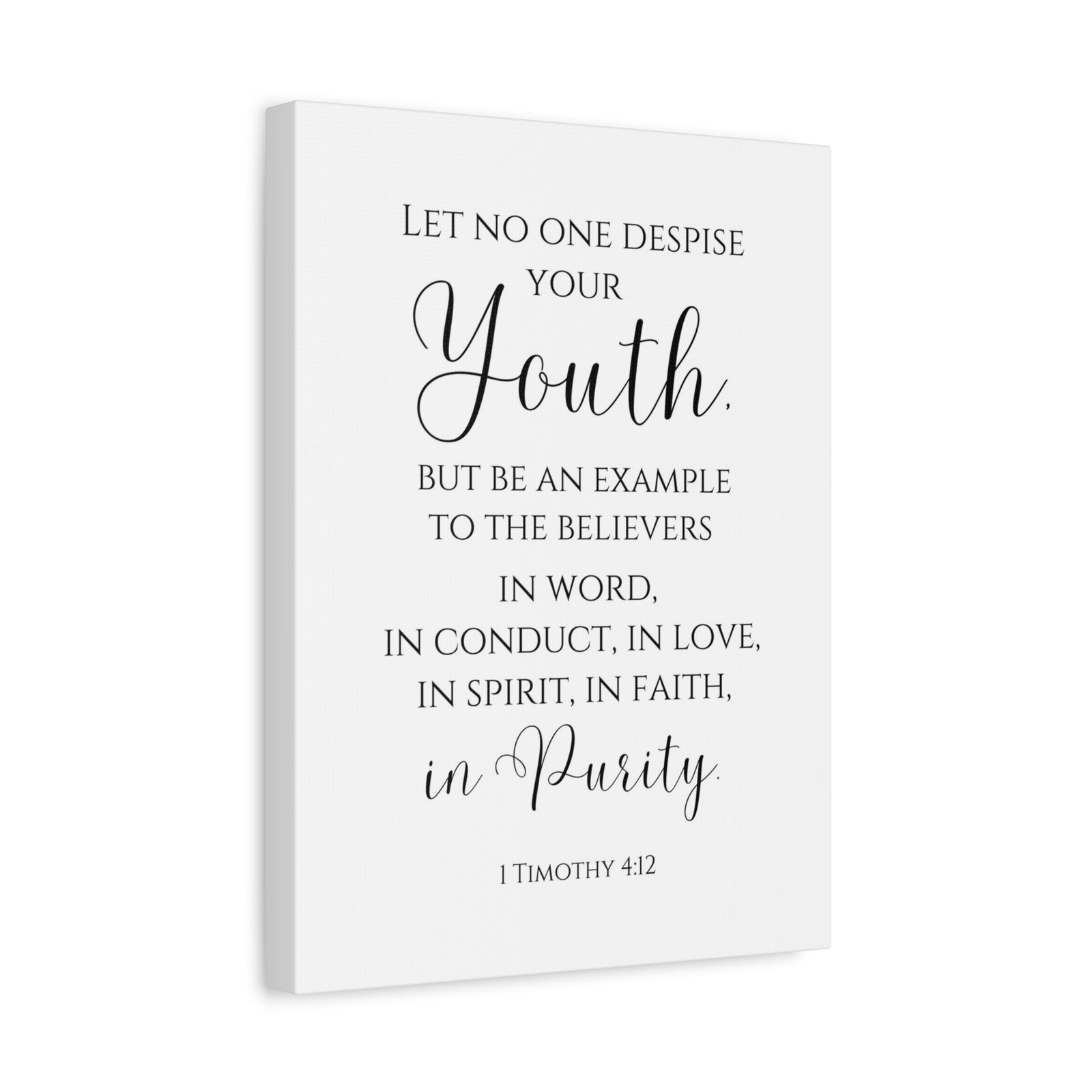 Scripture Walls 1 Timothy 4:12 Be An Example Bible Verse Canvas Christian Wall Art Ready to Hang Unframed-Express Your Love Gifts