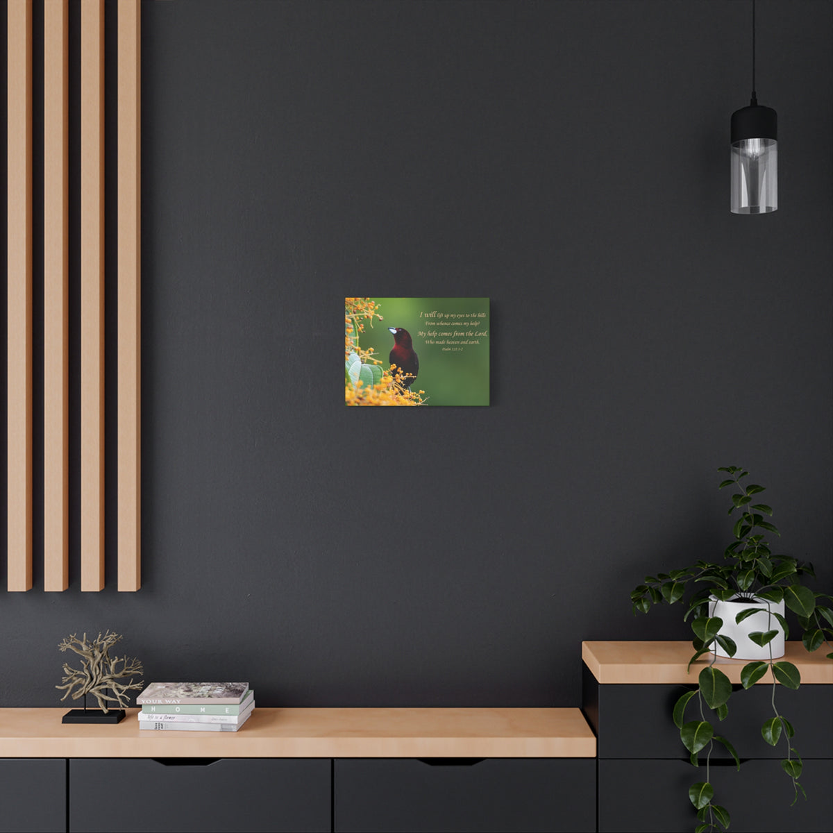 Scripture Canvas Comes From The Lord Psalm 121:1-2 Christian Wall Art Bible Verse Print Ready to Hang-Express Your Love Gifts