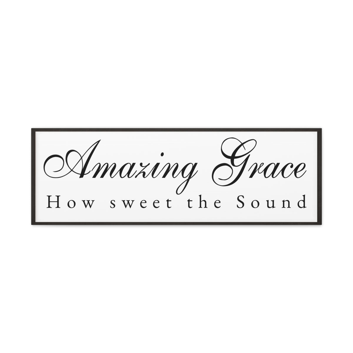 Scripture Walls Amazing Grace White Bible Verse Canvas Christian Wall Art Ready to Hang Unframed-Express Your Love Gifts