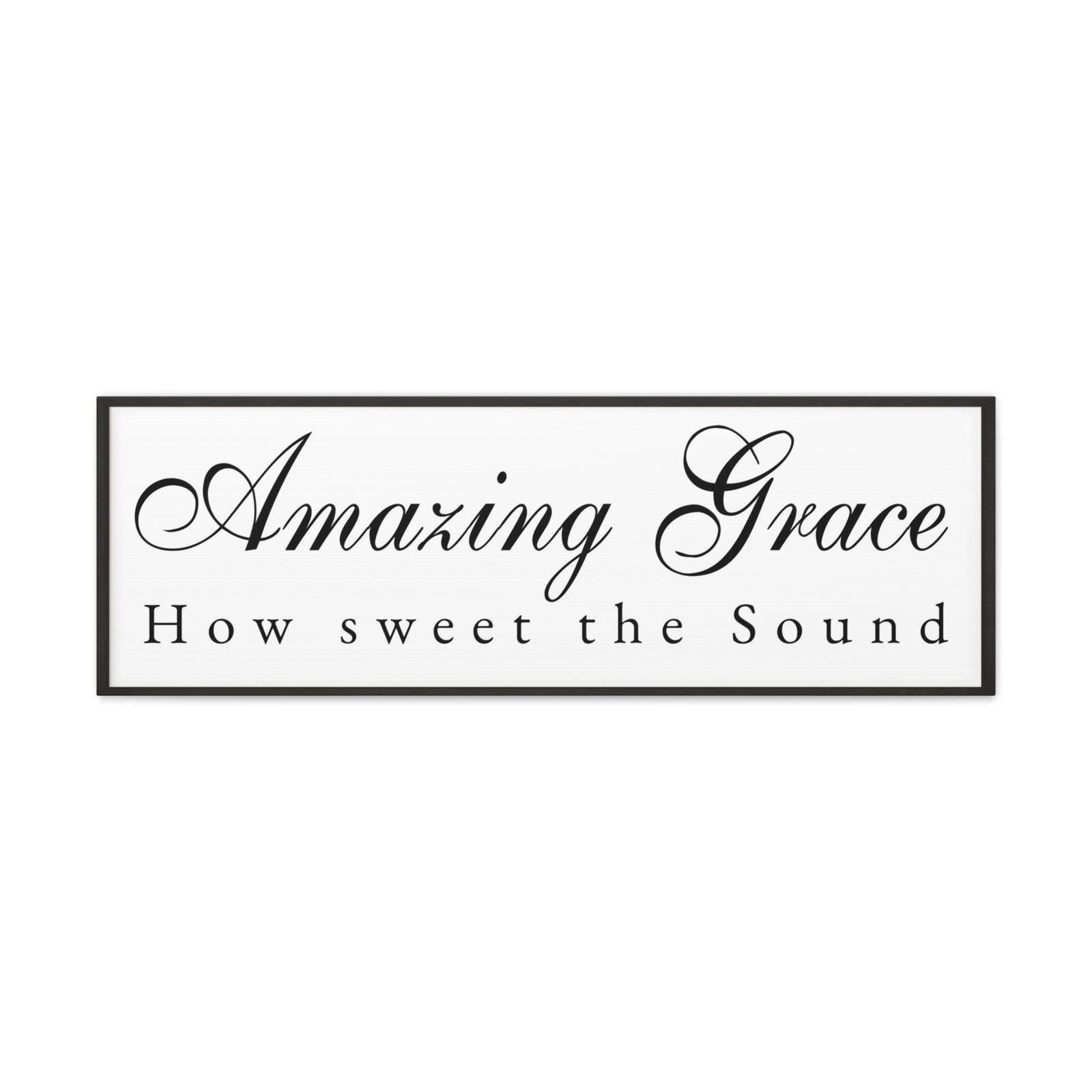 Scripture Walls Amazing Grace White Bible Verse Canvas Christian Wall Art Ready to Hang Unframed-Express Your Love Gifts
