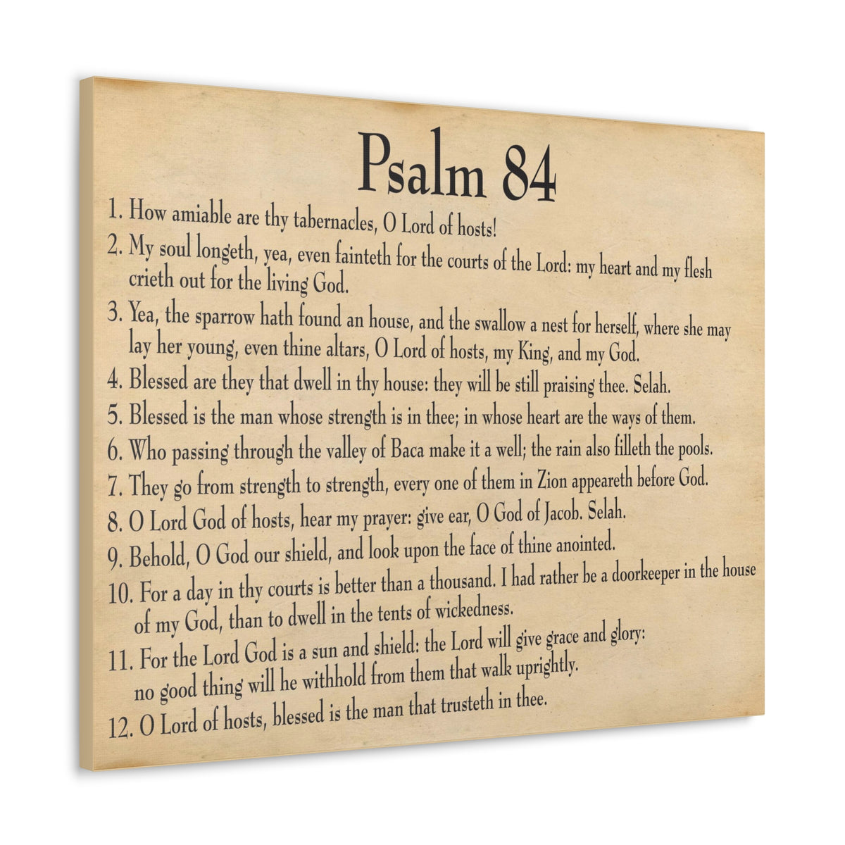 Scripture Walls Dwelling In God's Presence Psalm 84:4 Christian Wall Art Bible Verse Print Ready to Hang-Express Your Love Gifts