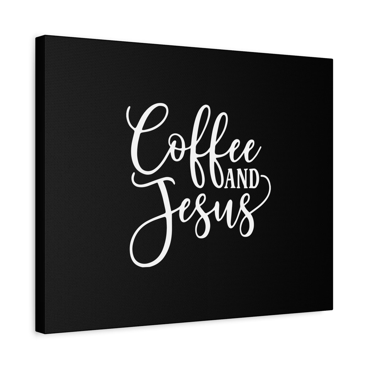 Scripture Canvas Coffee And Jesus Psalm 118:24 Calligraphy Christian Wall Art Bible Verse Print Ready to Hang-Express Your Love Gifts
